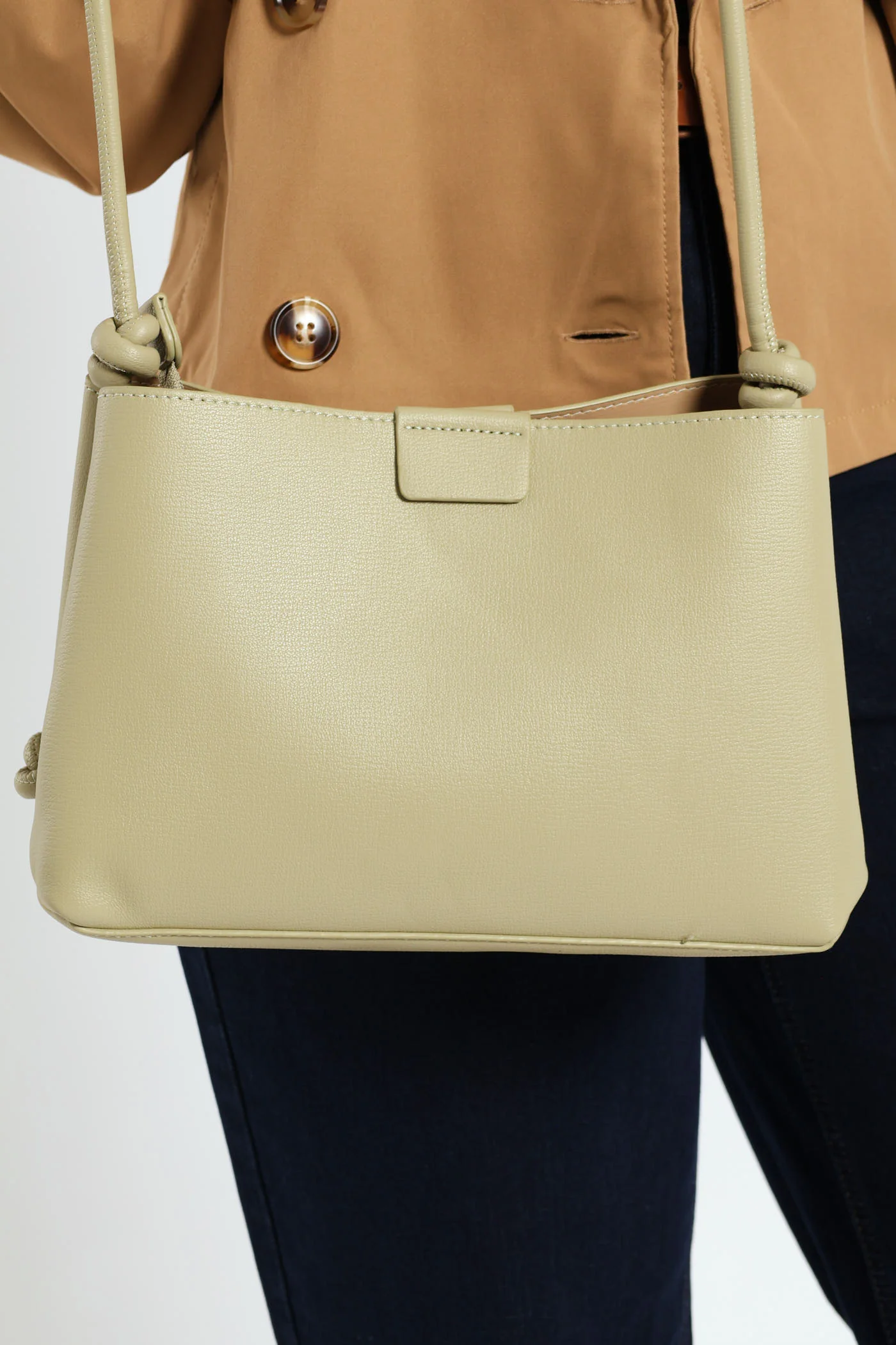 Camille Crossbody Sling Bag - Sage Green - Image 2