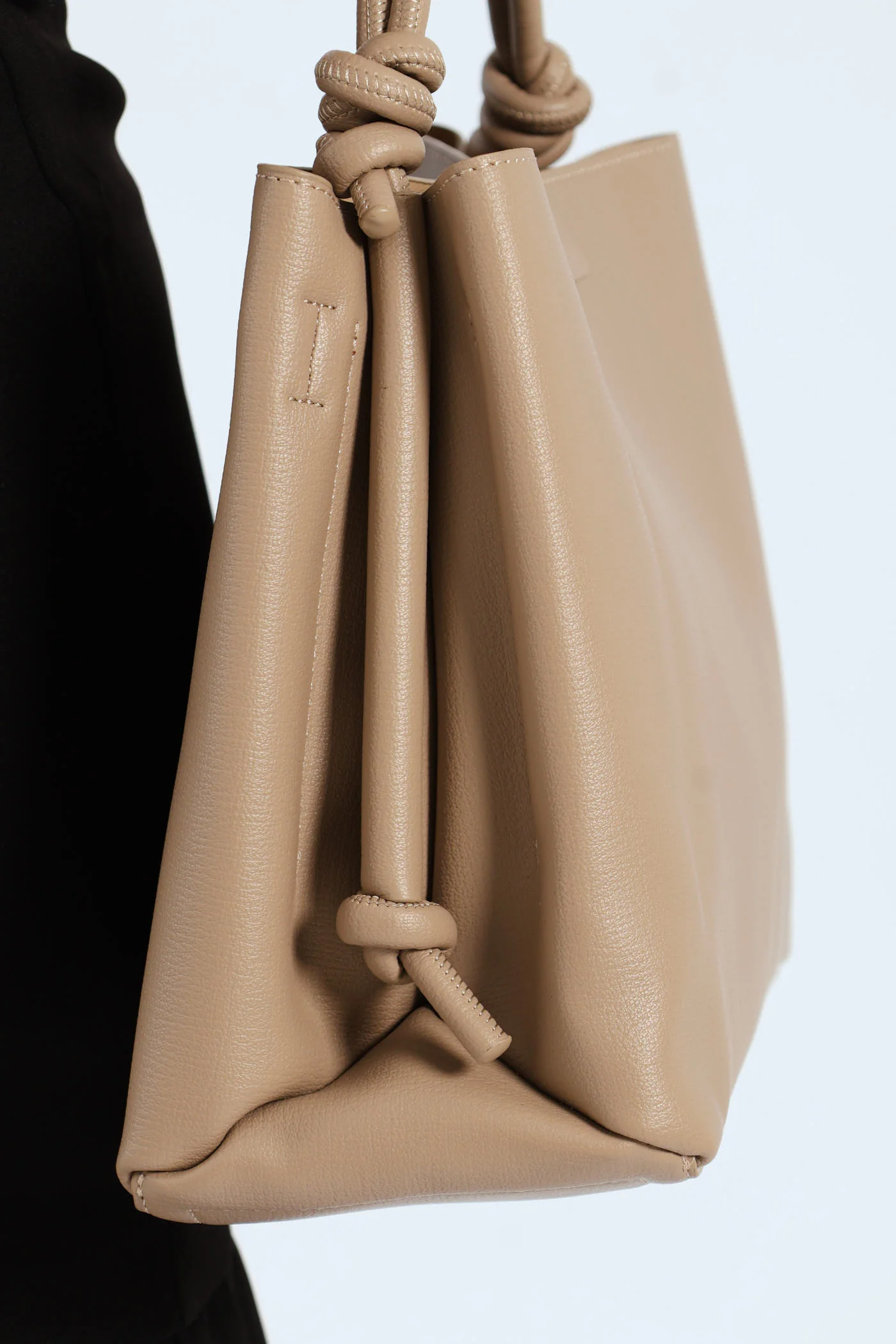 Camille Shopper Tote Bag - Taupe - Image 3