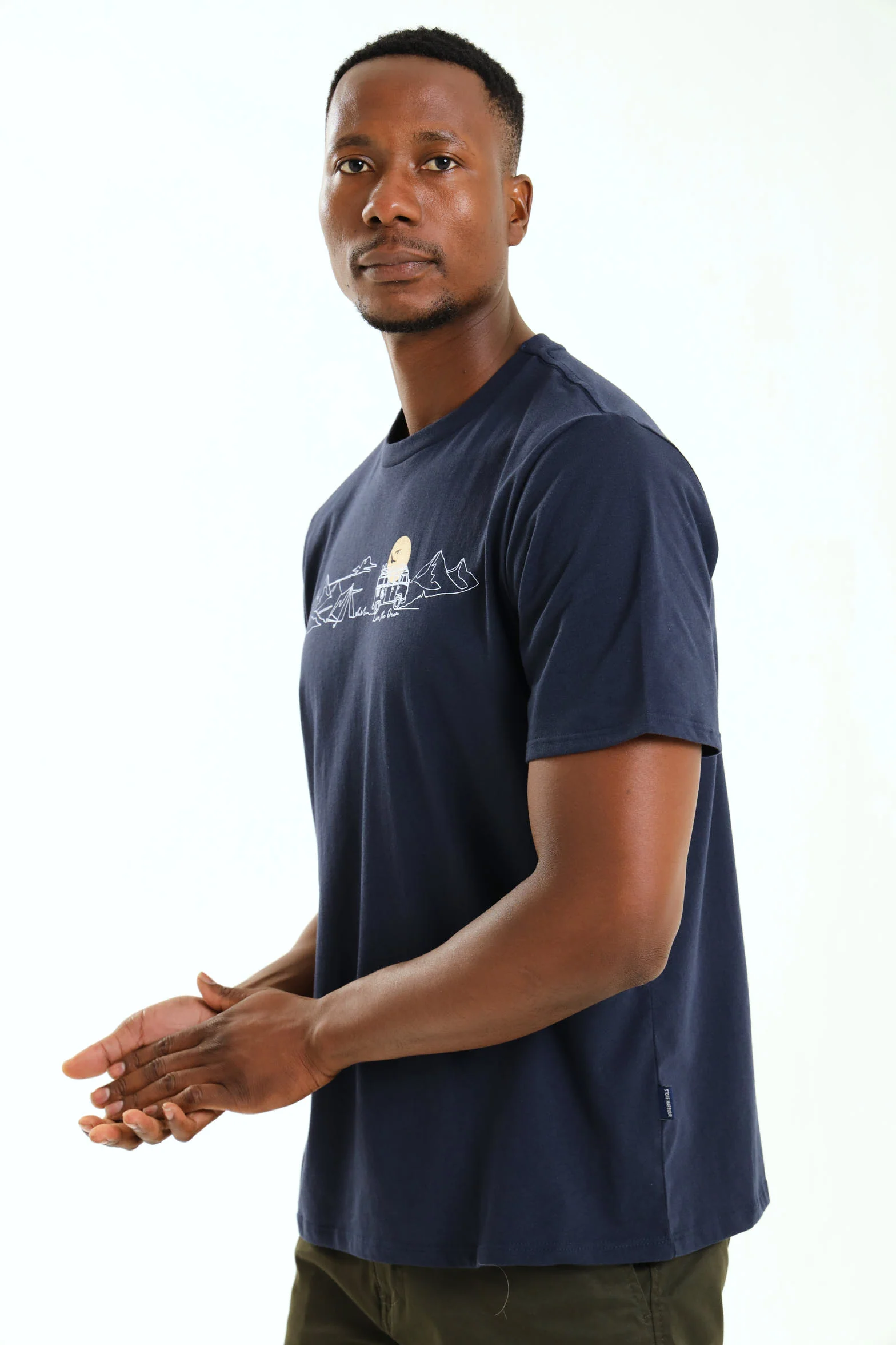 Camper Combi Tee - Navy - Image 4