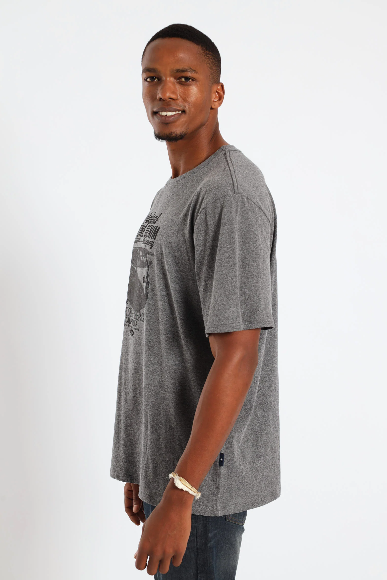 Camper Road Trip Photo Tee - Charcoal Melange - Image 2