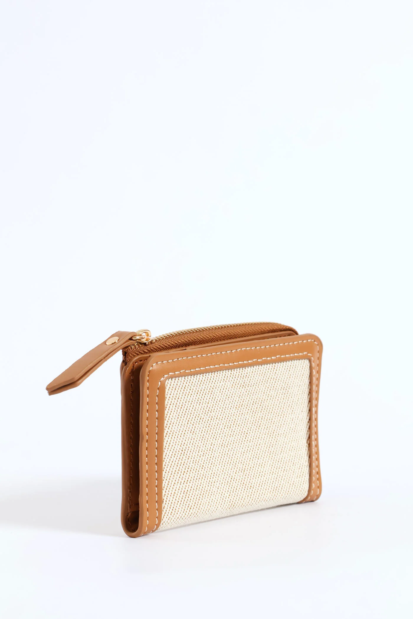 Canvas BiFold Purse - Tan - Image 3