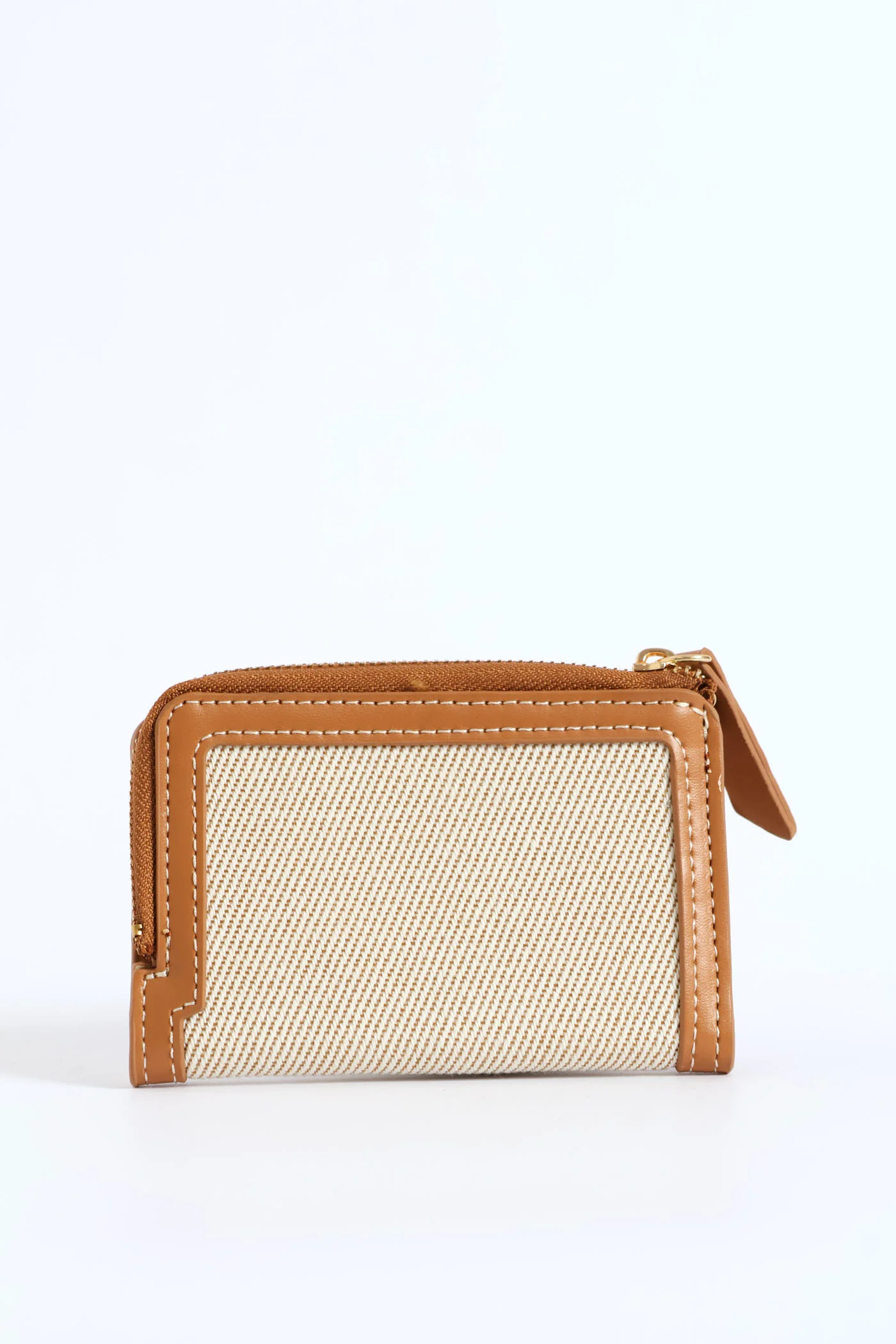 Canvas BiFold Purse - Tan - Image 4