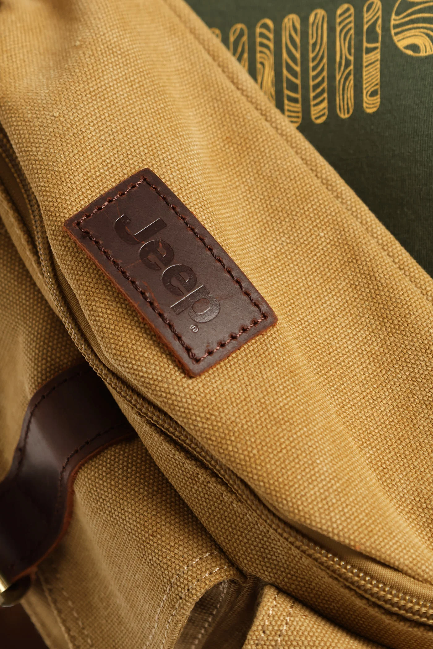Canvas Crossbody Bag - Brown - Image 3