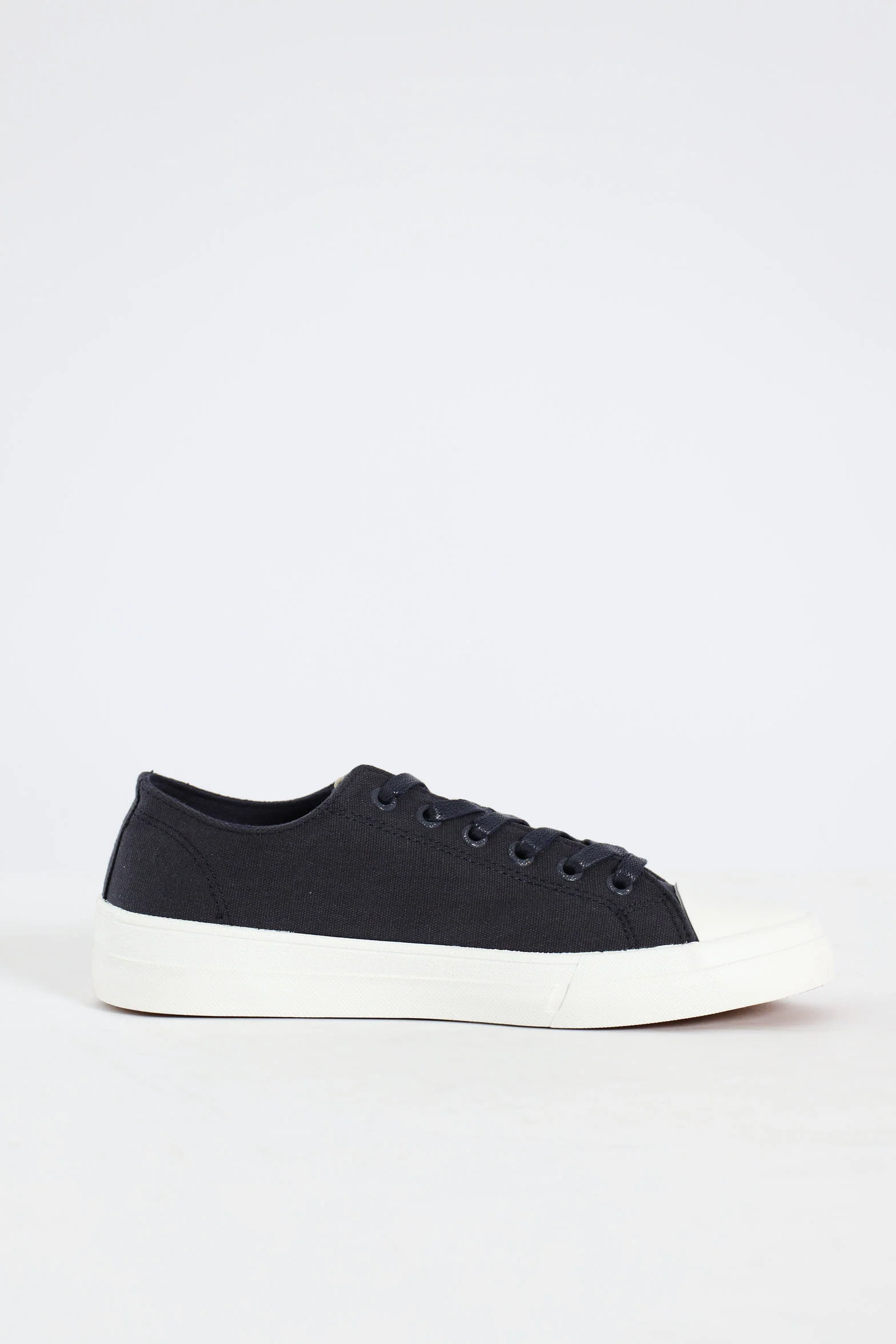 Canvas Lace Up Sneaker - Navy - Image 4