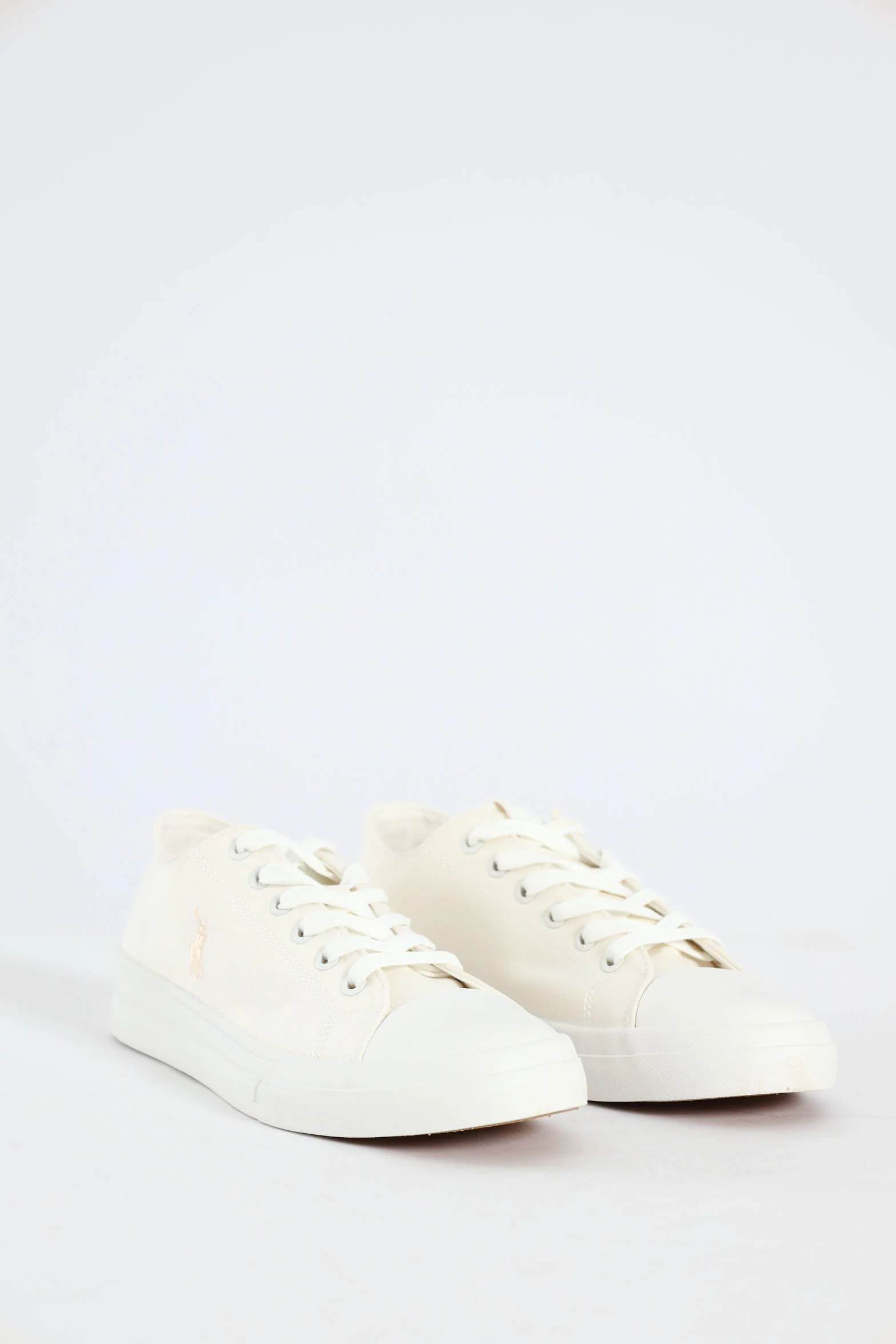 Canvas Lace Up Sneaker - White - Image 3