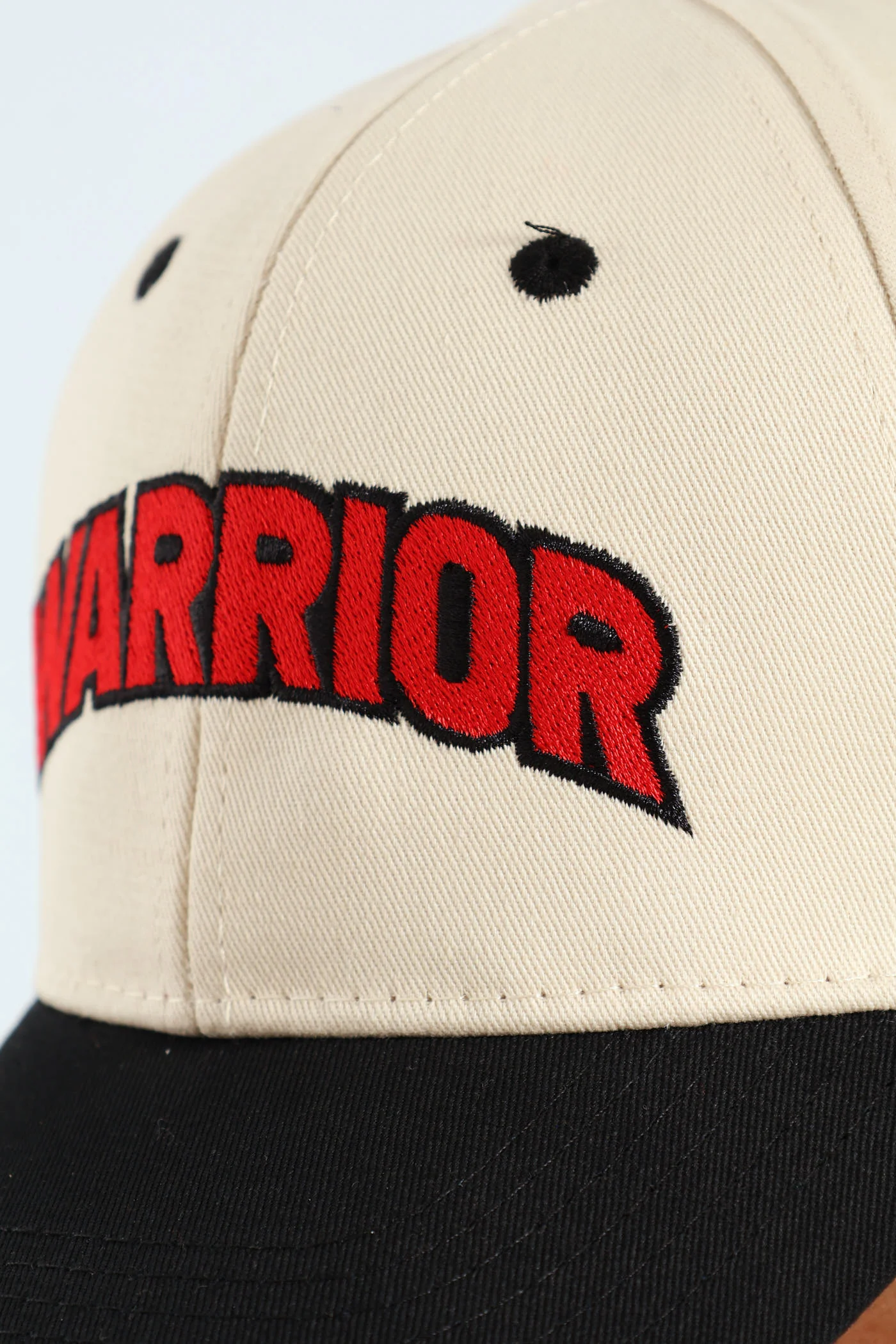 Cap With Applique - Black/Beige - Image 2