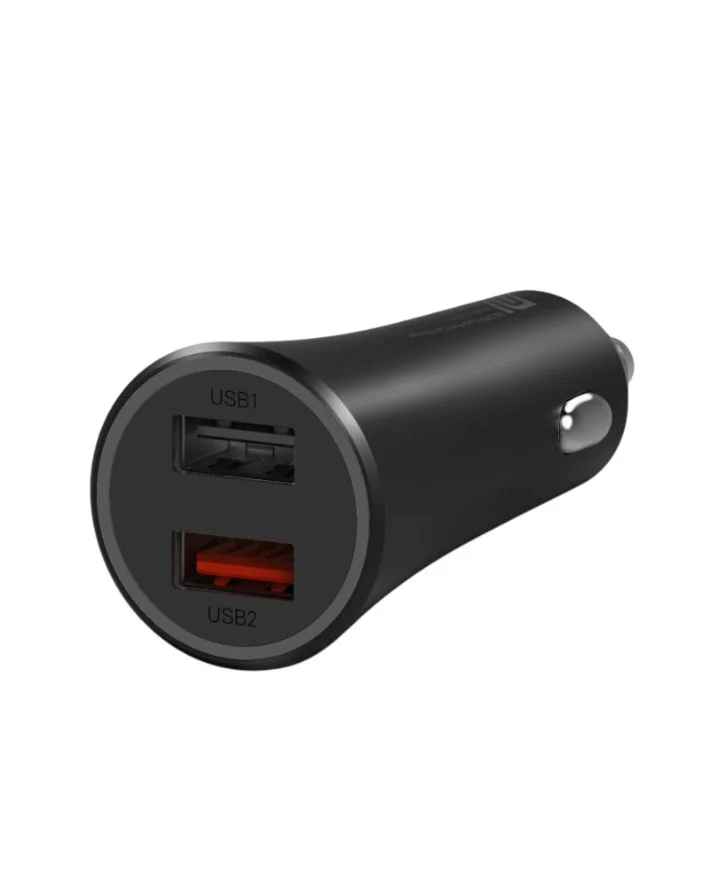37W Dual Port Car Charger - Black - Image 2
