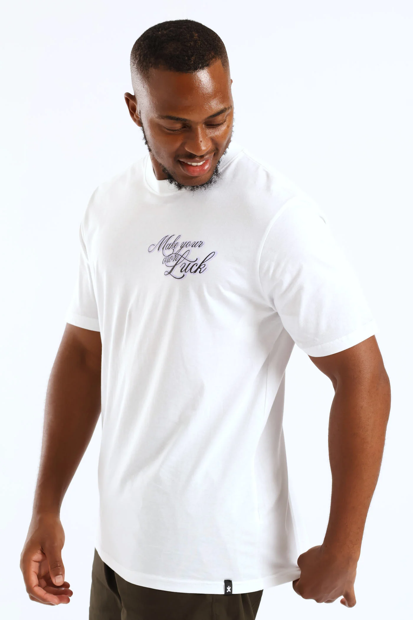 Cards Front & Back Print Tee - White - Image 3