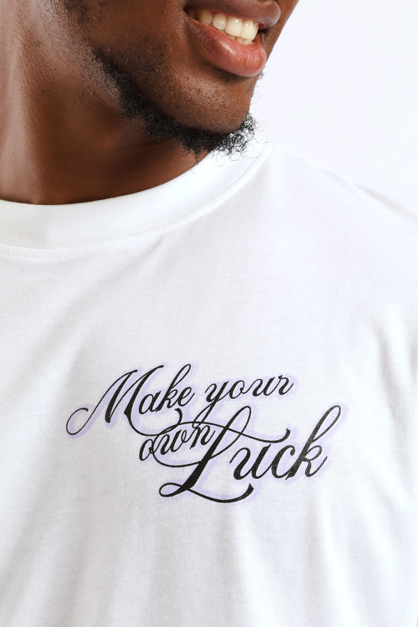 Cards Front & Back Print Tee - White - Image 4