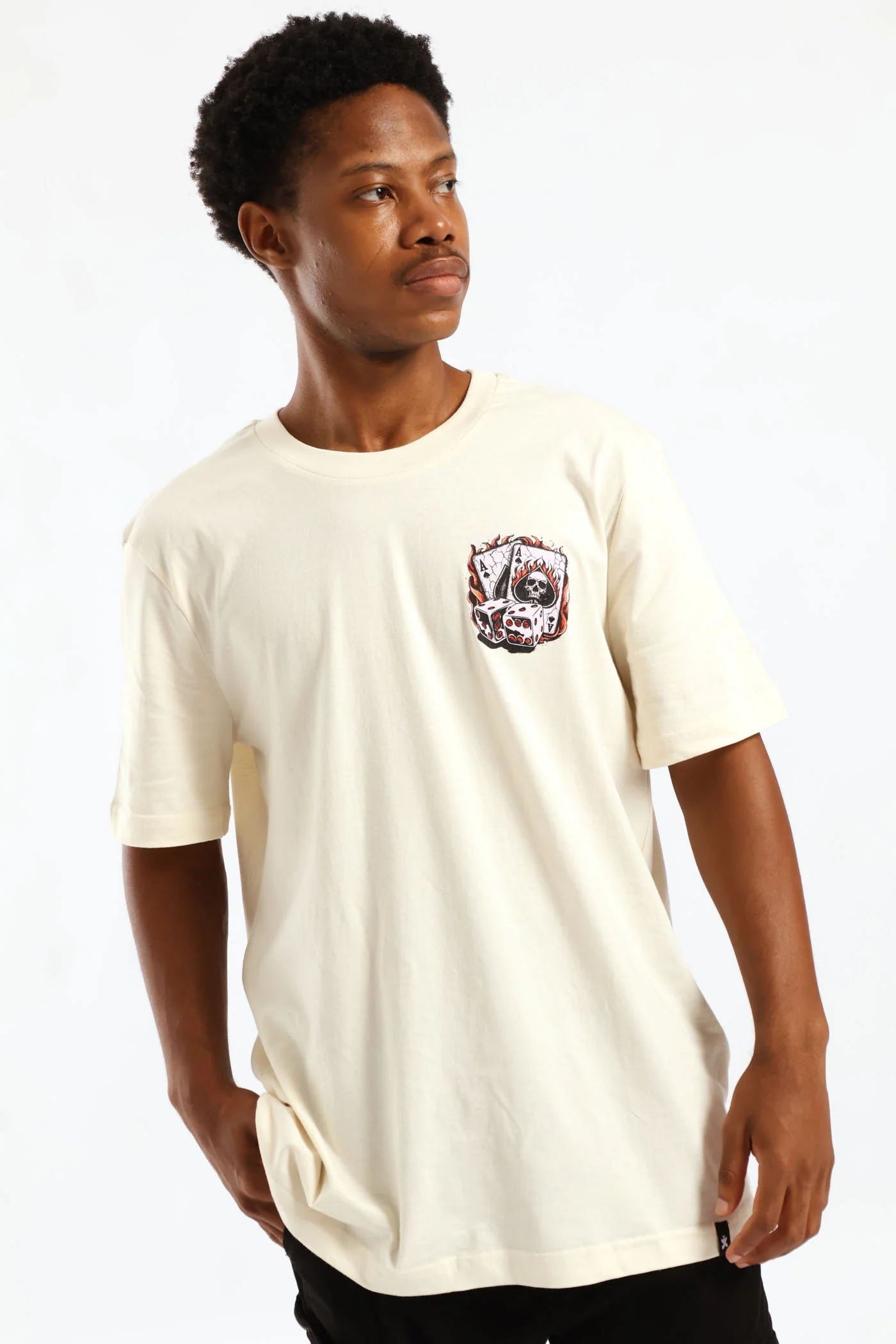 Cards Front & Back Tee - Ecru - Image 4