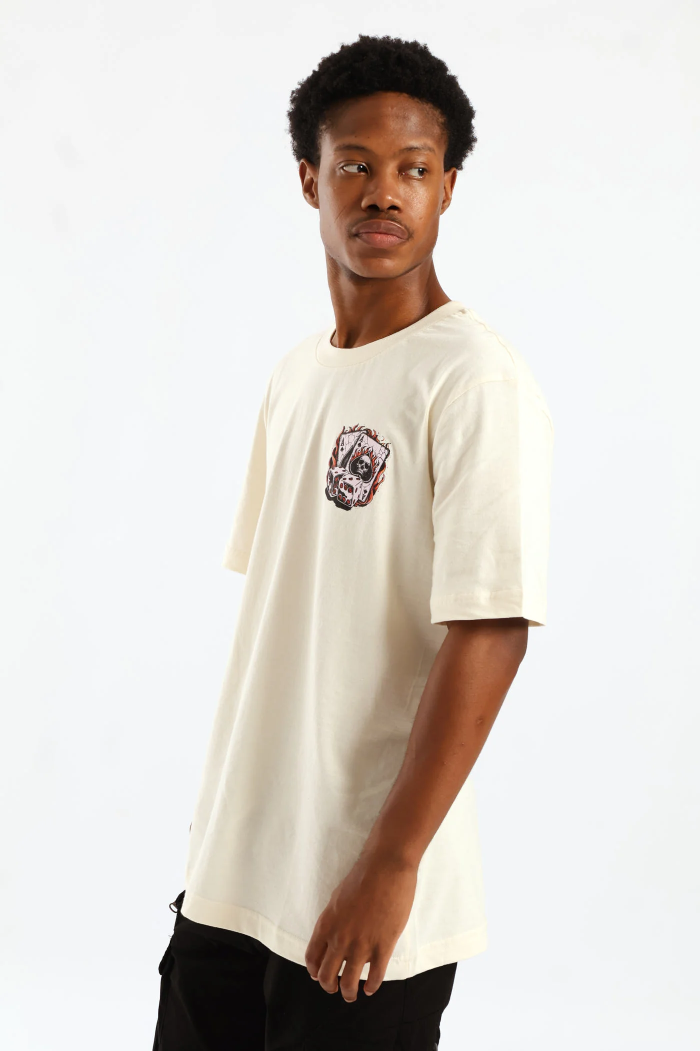 Cards Front & Back Tee - Ecru - Image 5