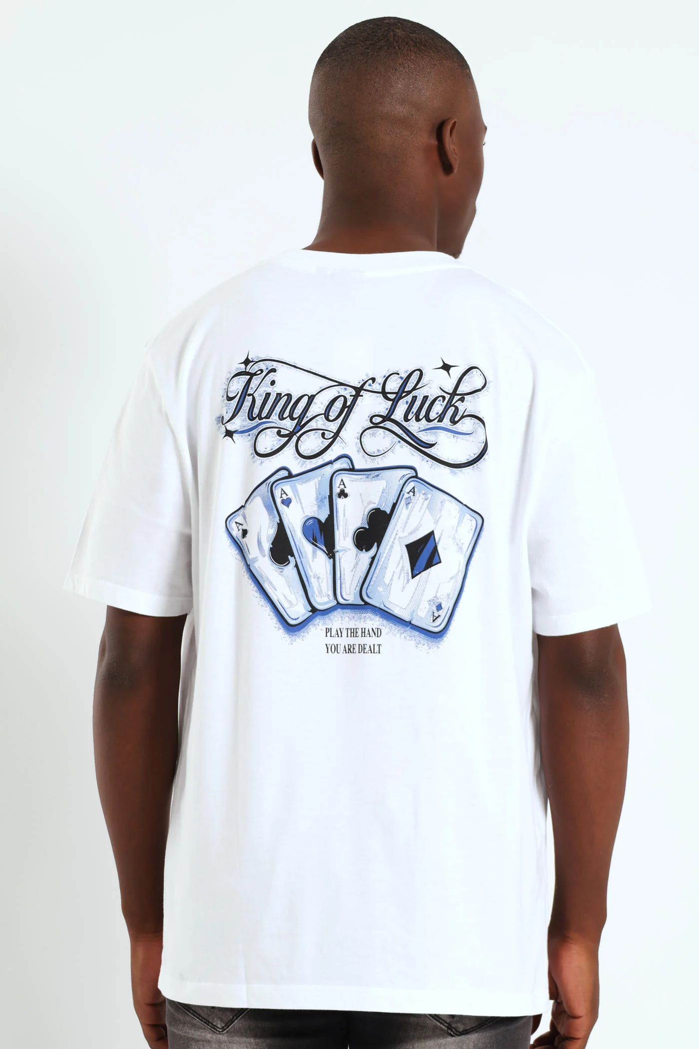 Cards Front & Back Tee - White - Image 2