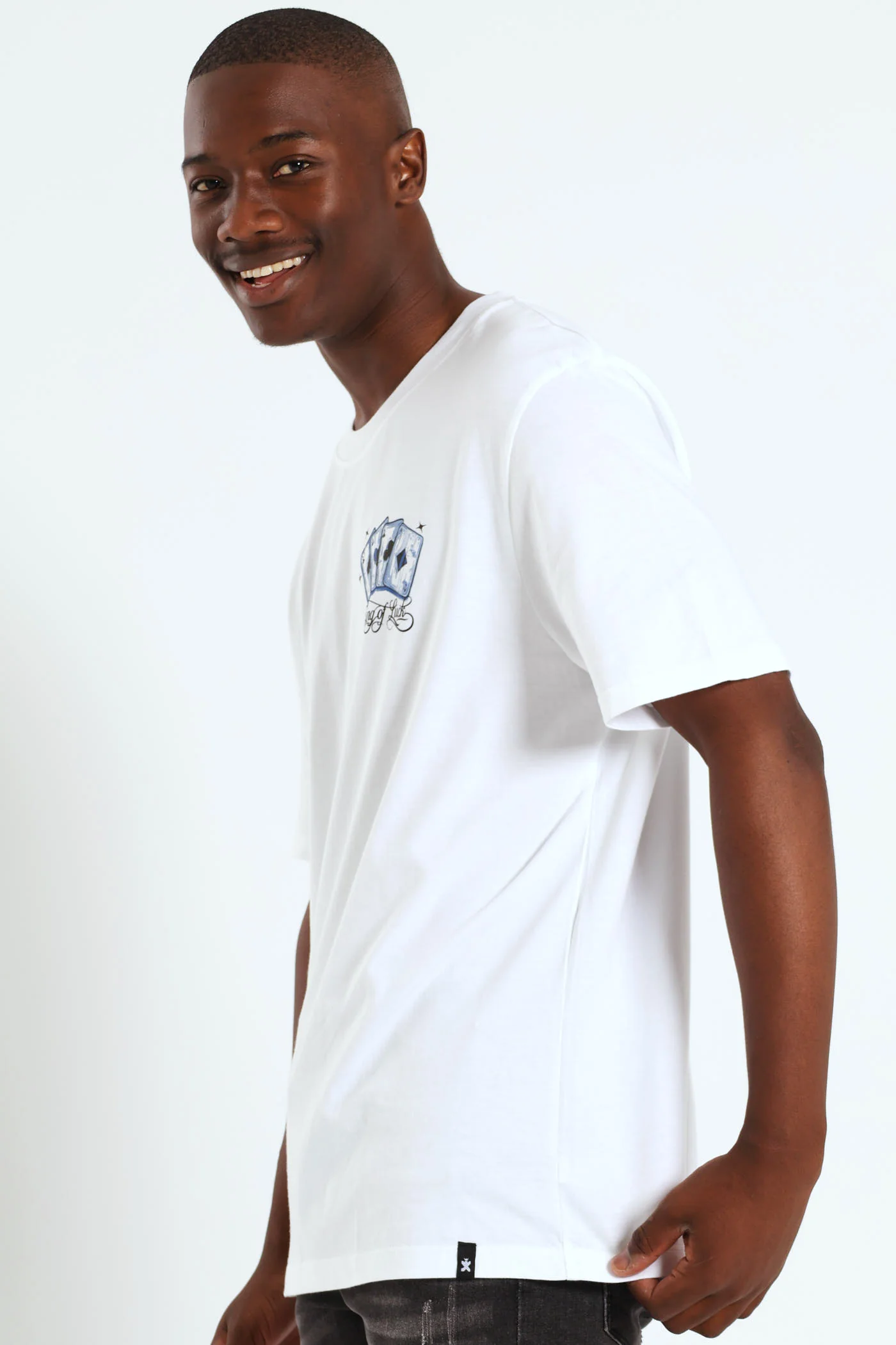 Cards Front & Back Tee - White - Image 3
