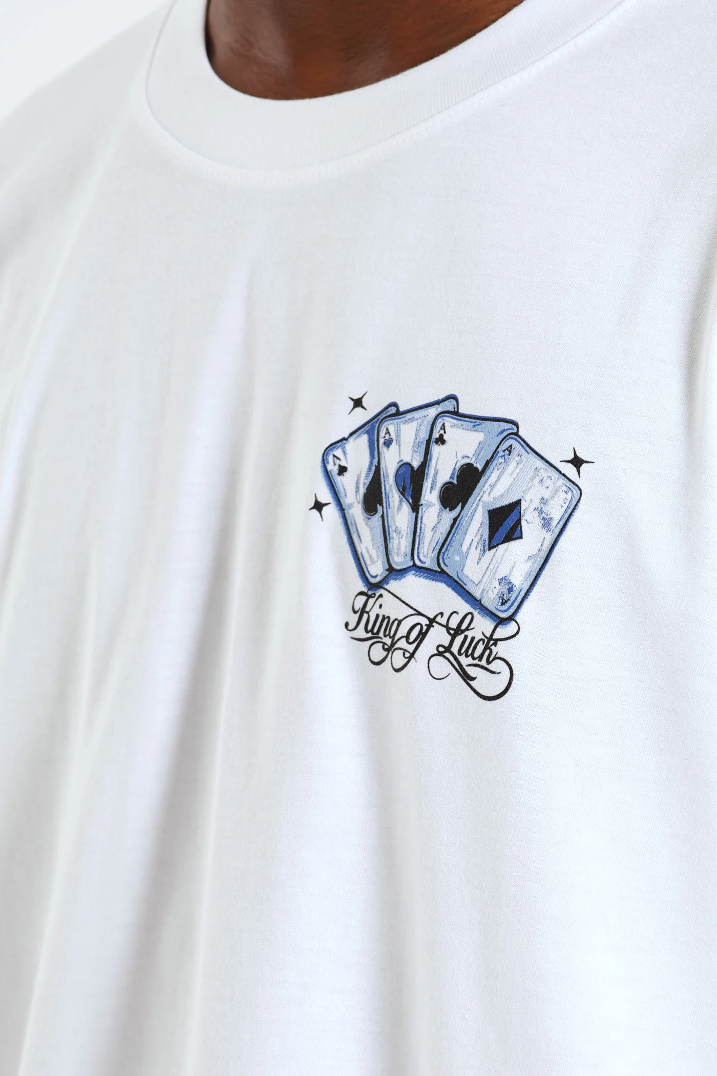 Cards Front & Back Tee - White - Image 4