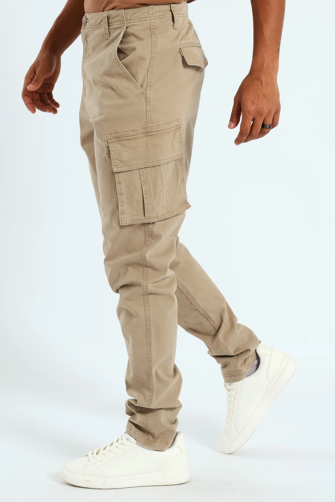 Cargo Bellows Pant - Stone - Image 2