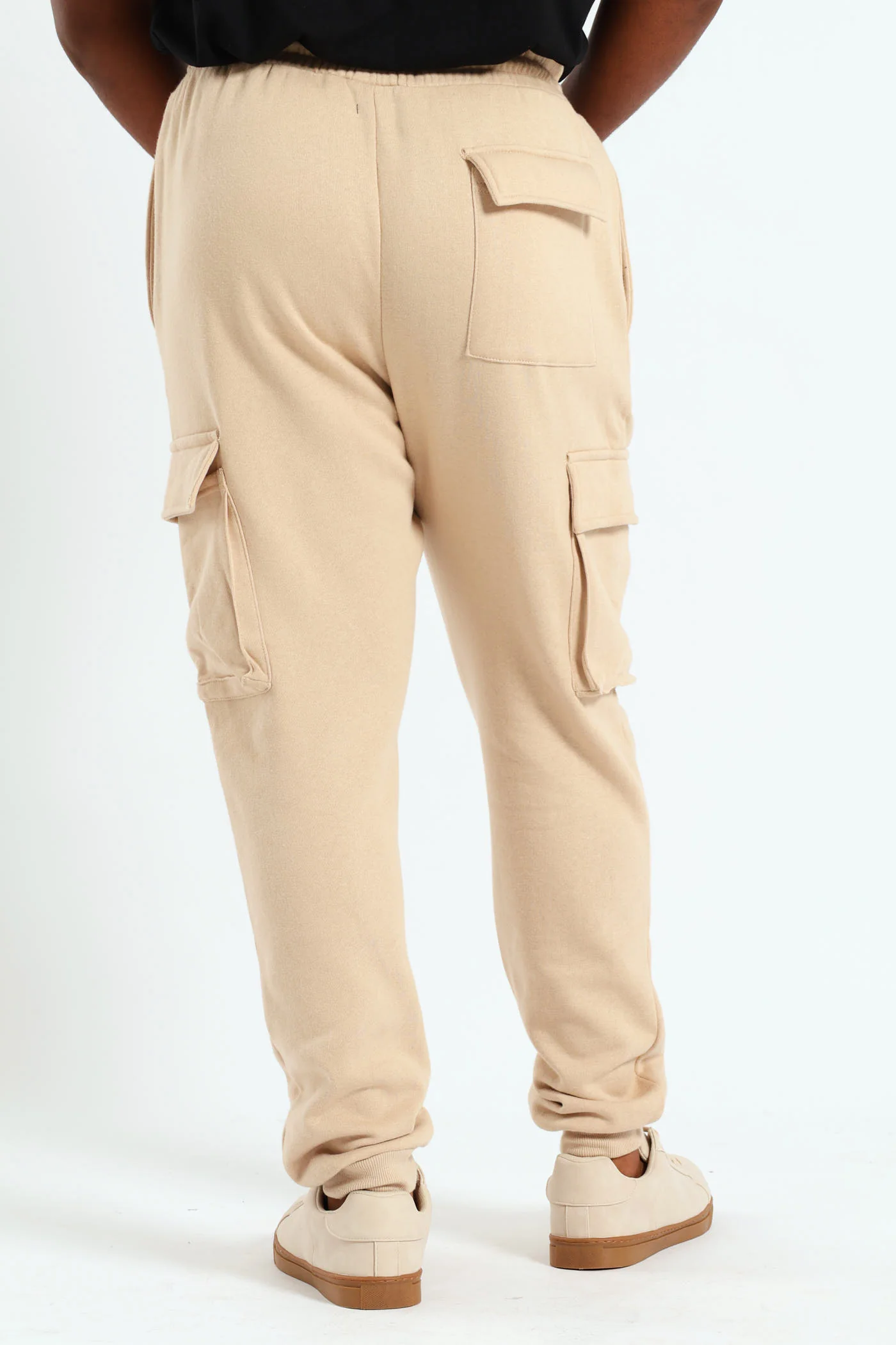 Cargo Fleece Jogger - Light Stone - Image 3