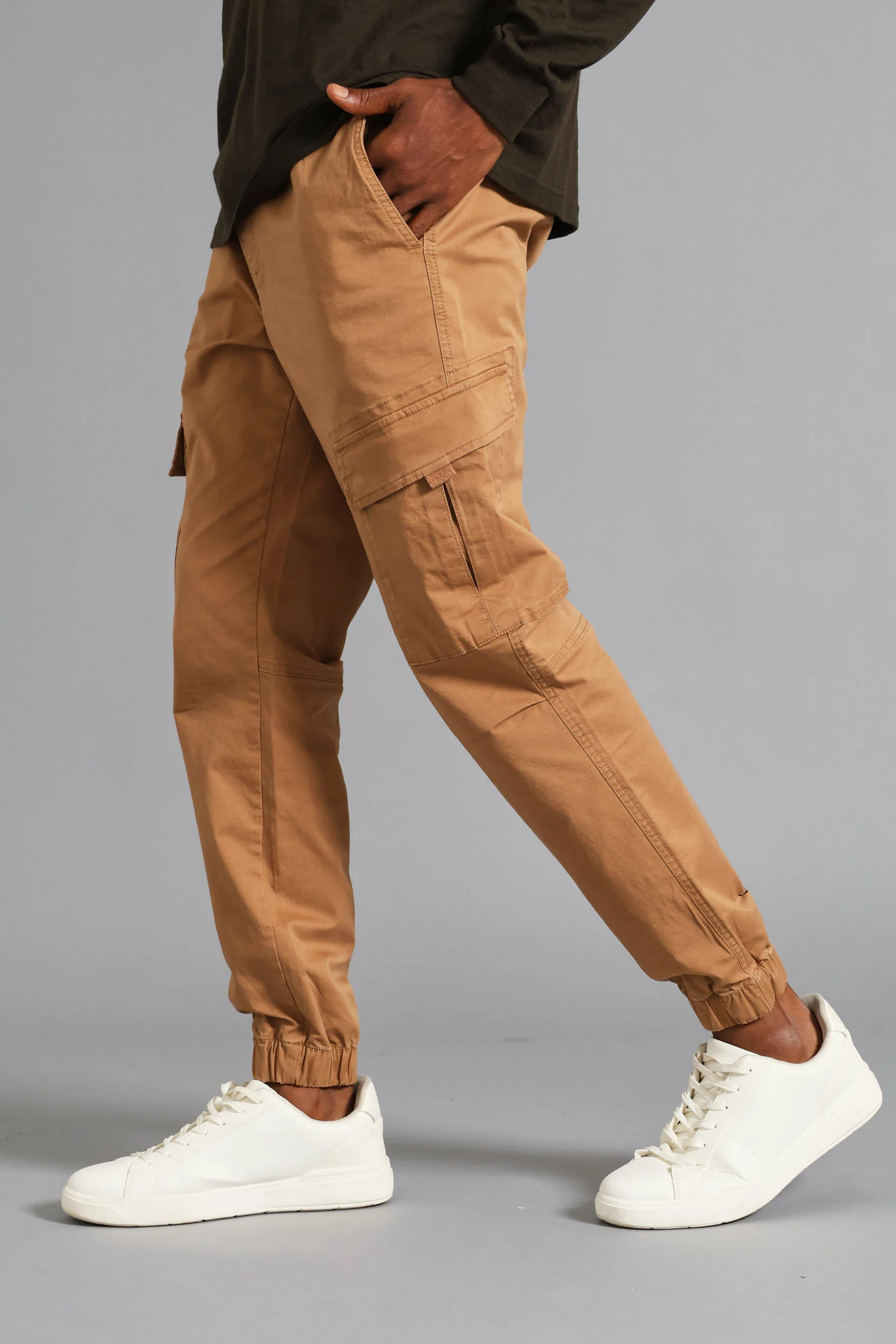 Cargo Jogger - Camel - Image 2