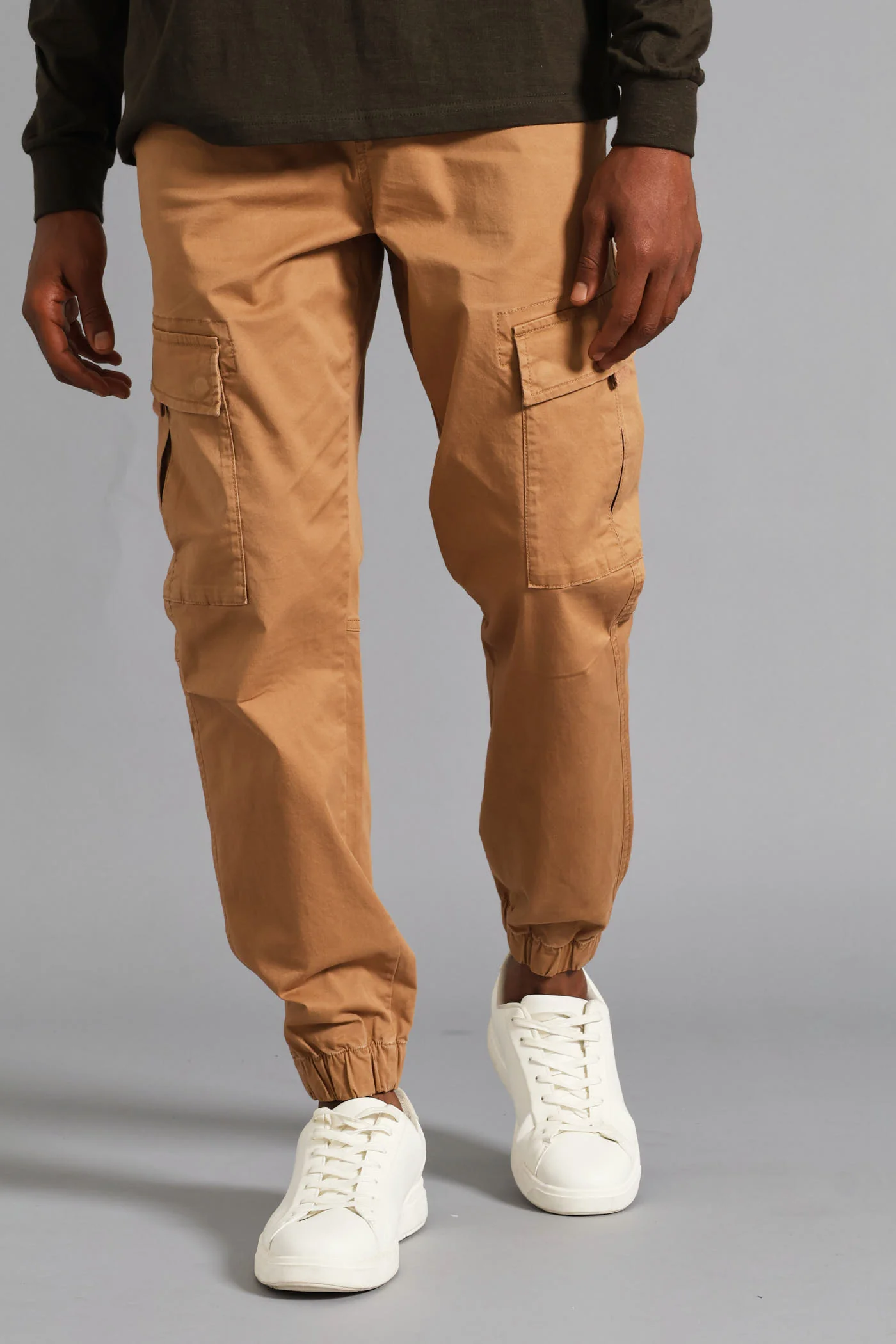Cargo Jogger - Camel - Image 3