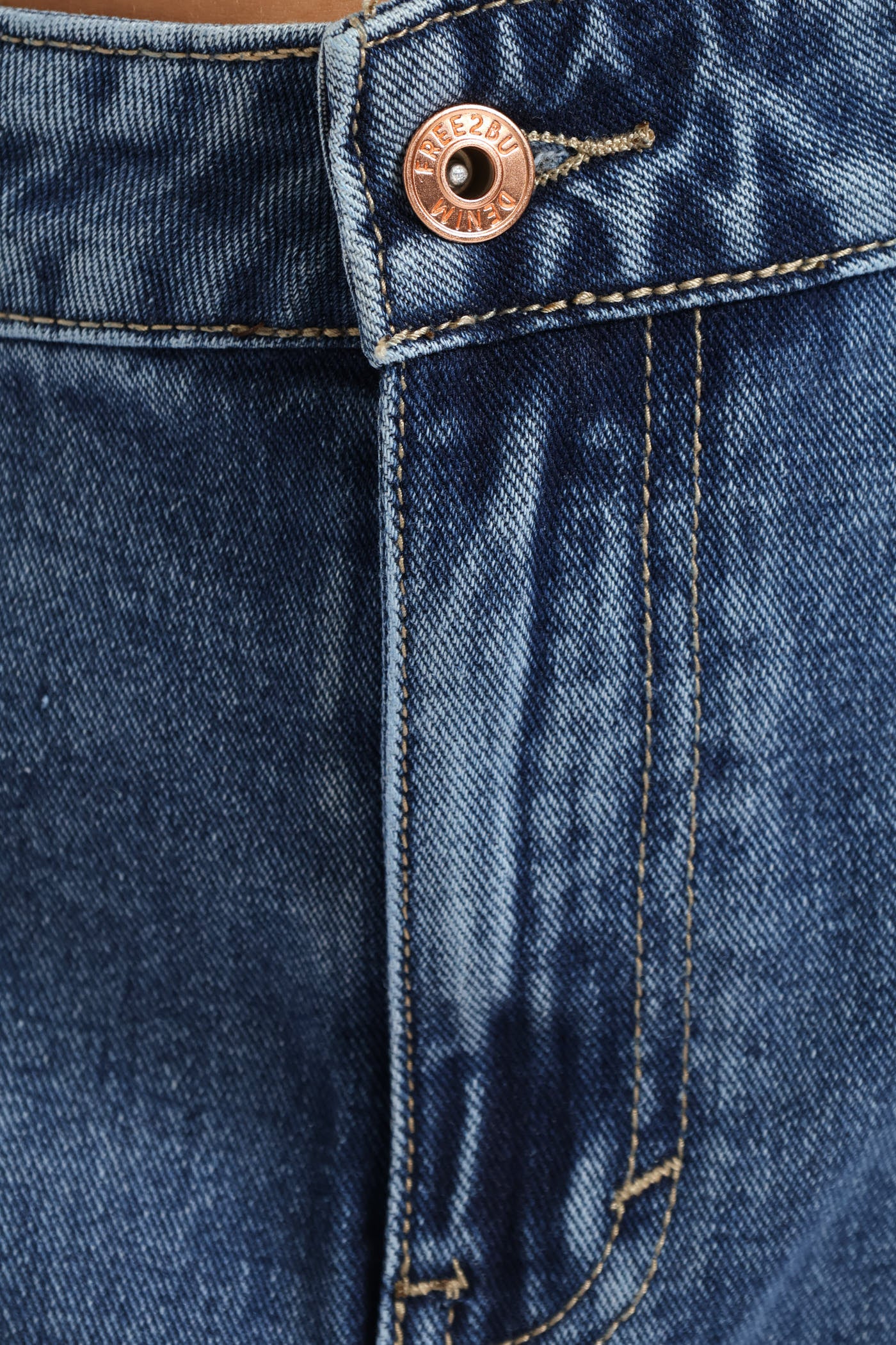 Cargo Panel Denim Mini Skirt - Salty Dark Wash - Image 3