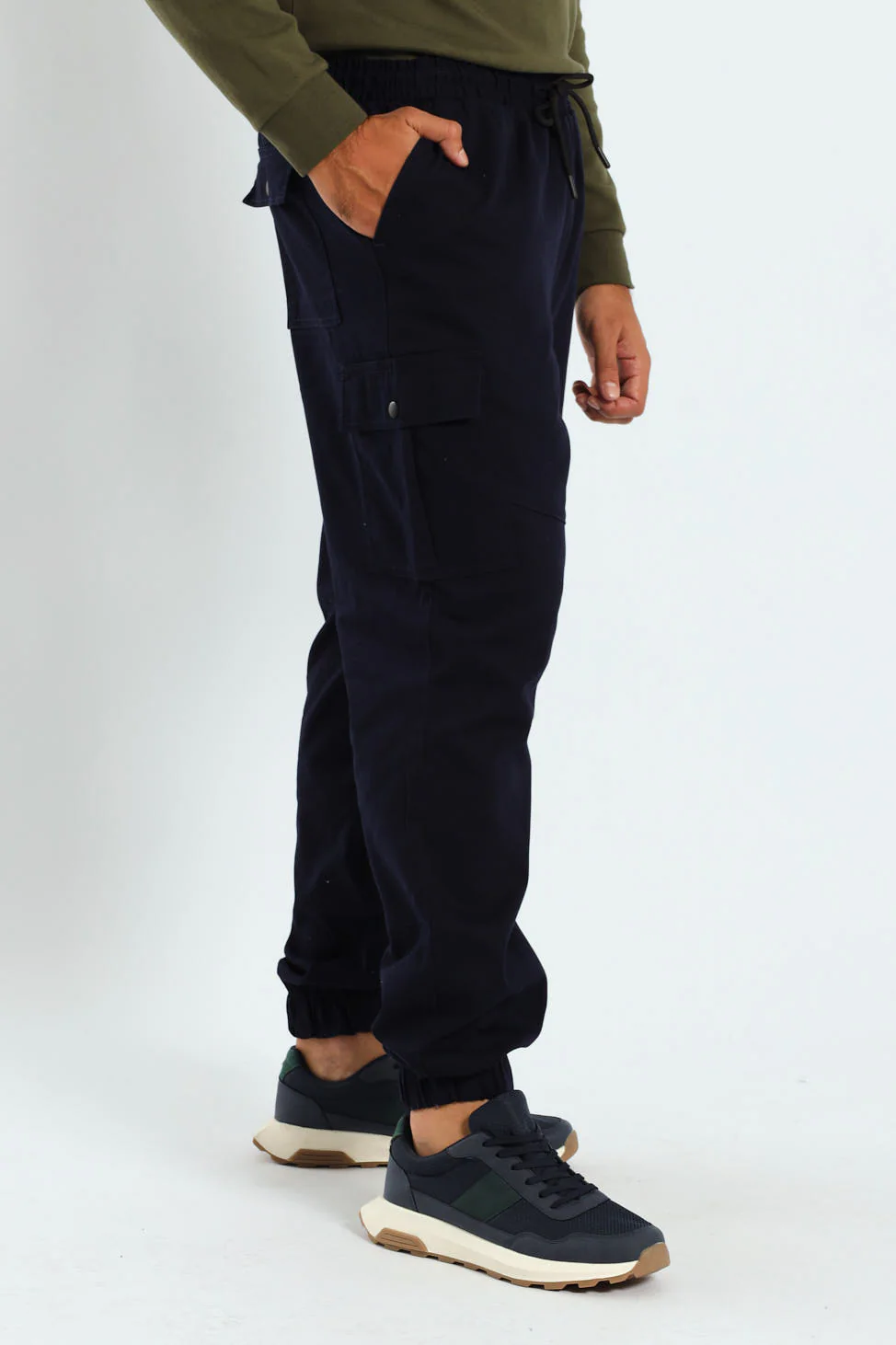 Cargo Pocket Jogger - Navy - Image 3