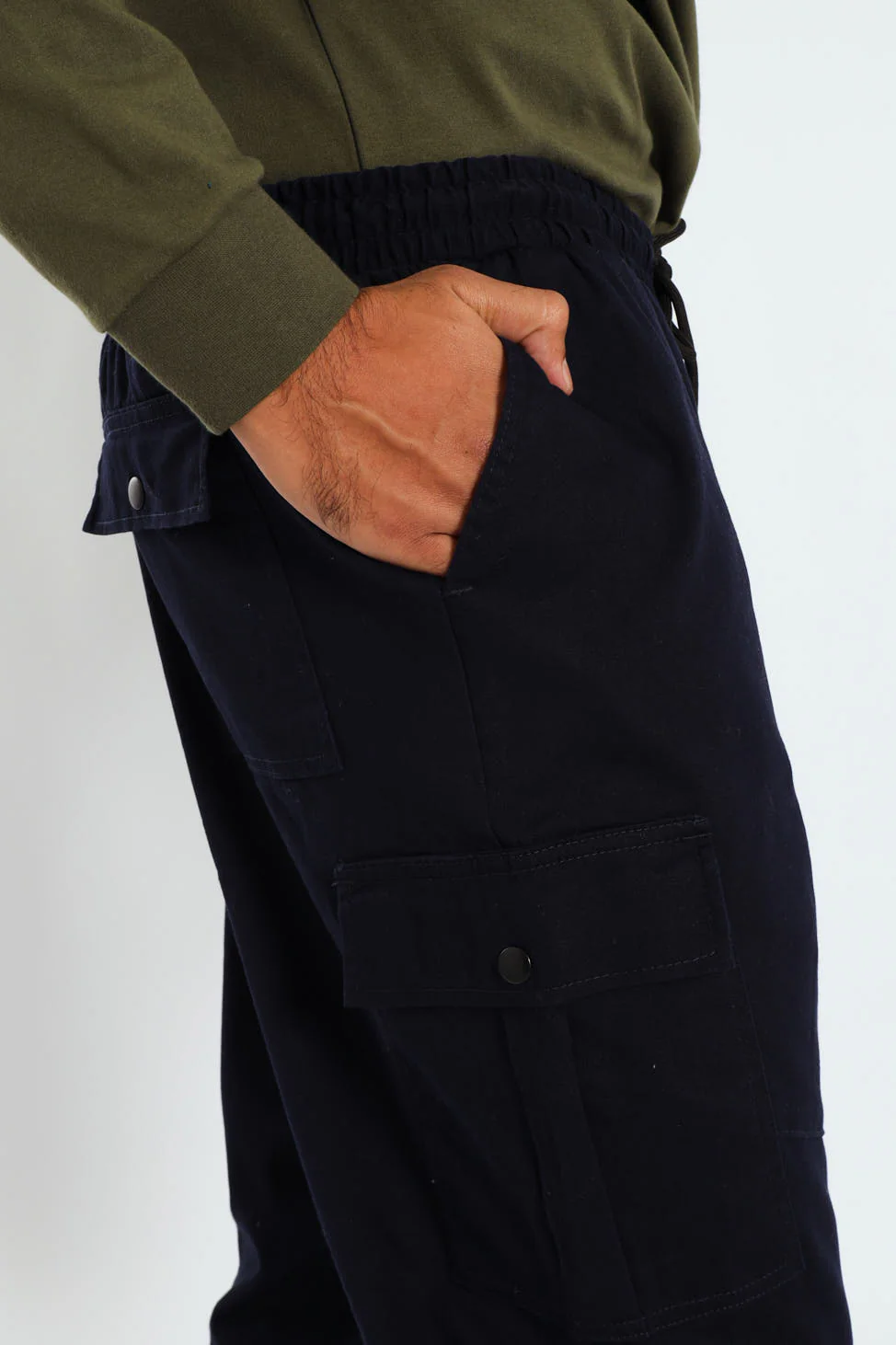 Cargo Pocket Jogger - Navy - Image 5