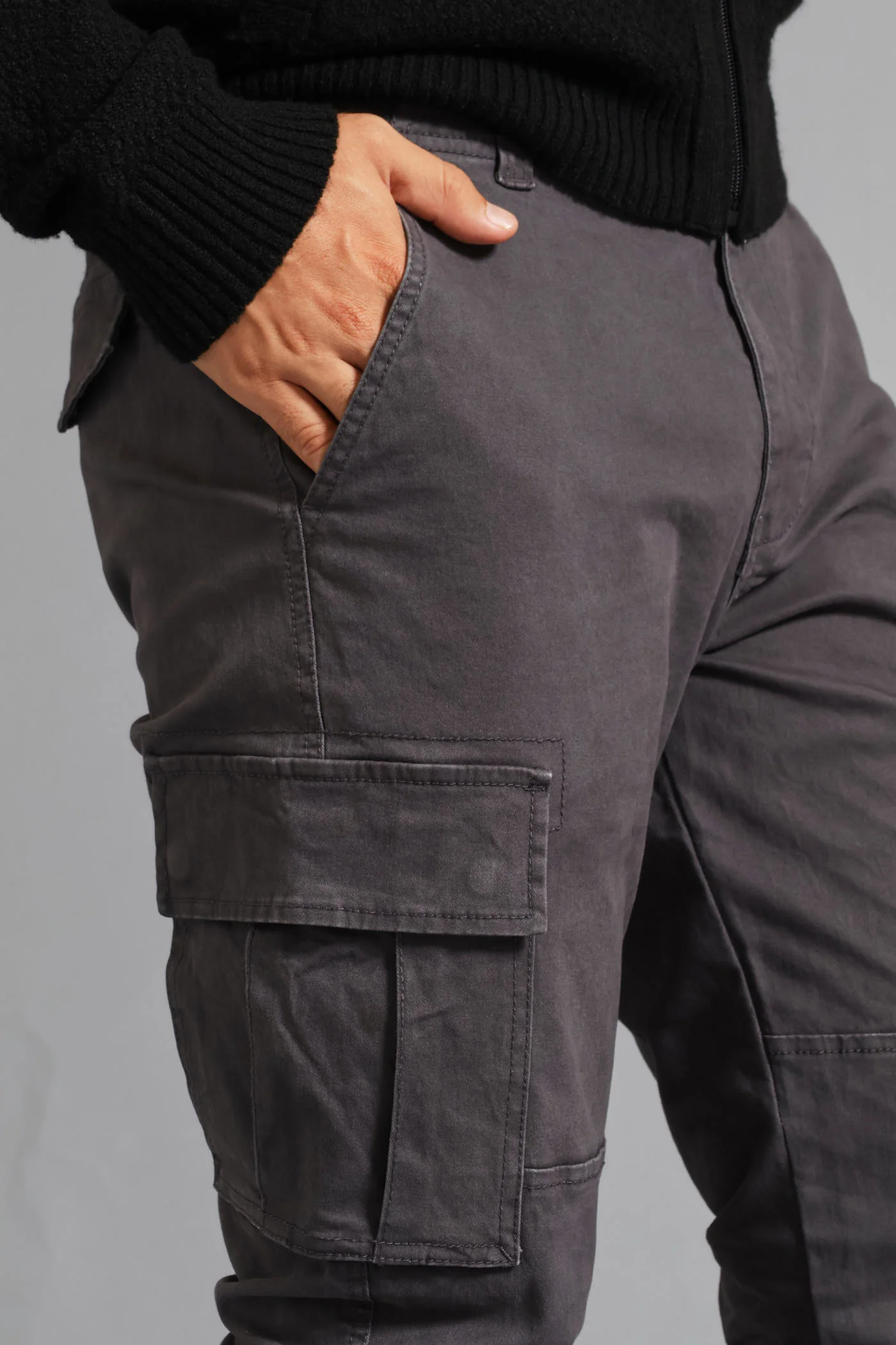 Cargo Pocket Pant  - Charcoal - Image 3