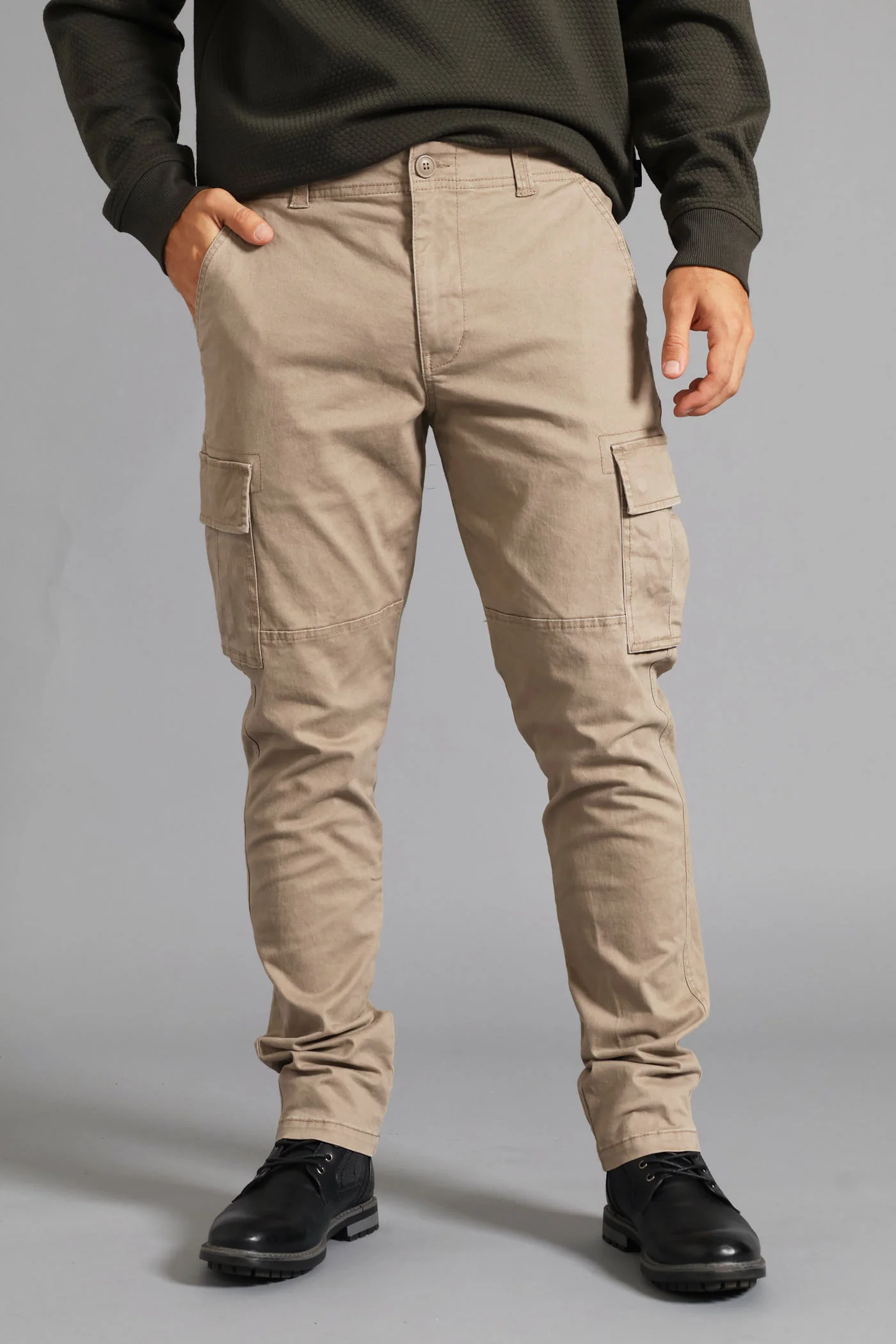 Cargo Pocket Pant - Khaki - Image 3