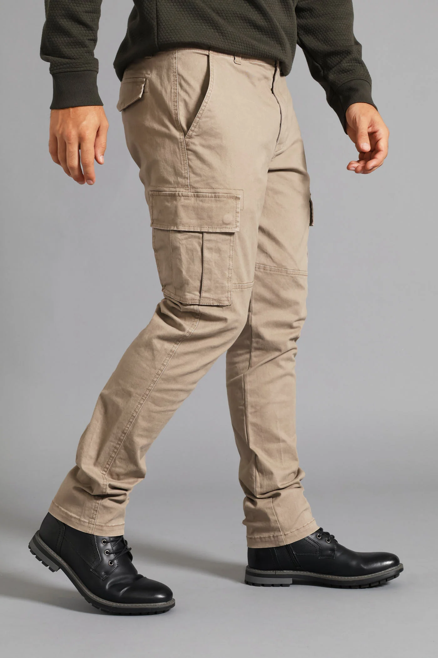 Cargo Pocket Pant - Khaki - Image 4