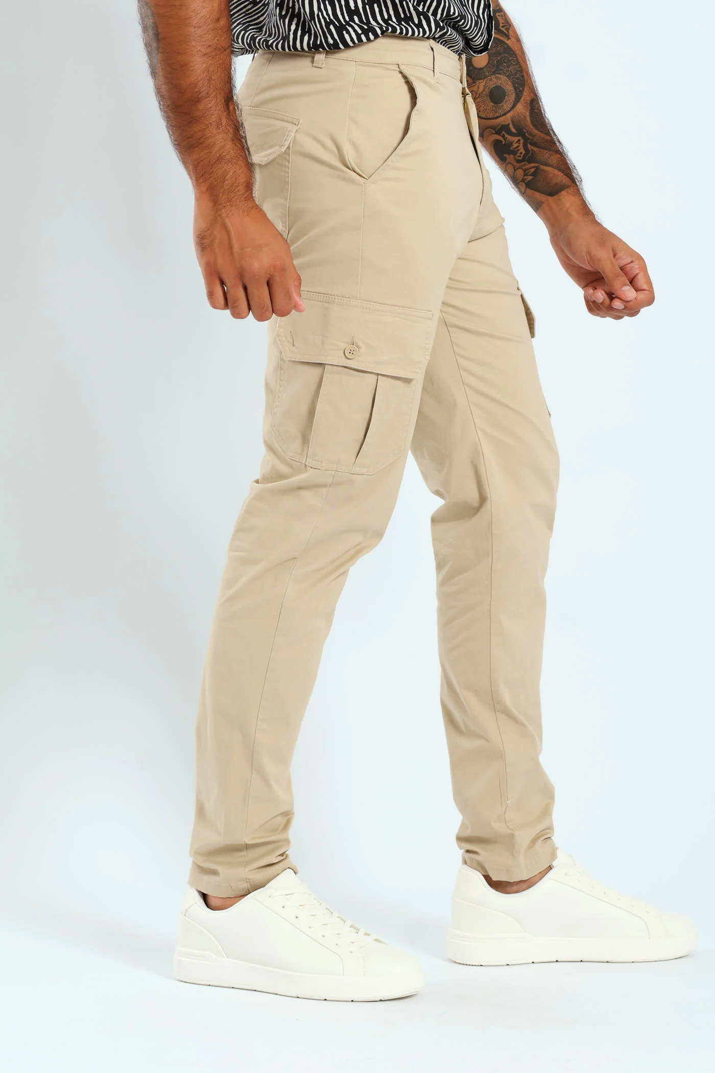 Cargo Pocket Pant - Stone - Image 2