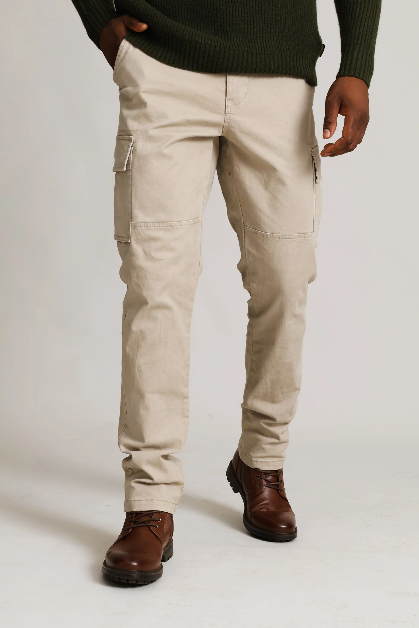 Cargo Pocket Pant - Stone - Image 2