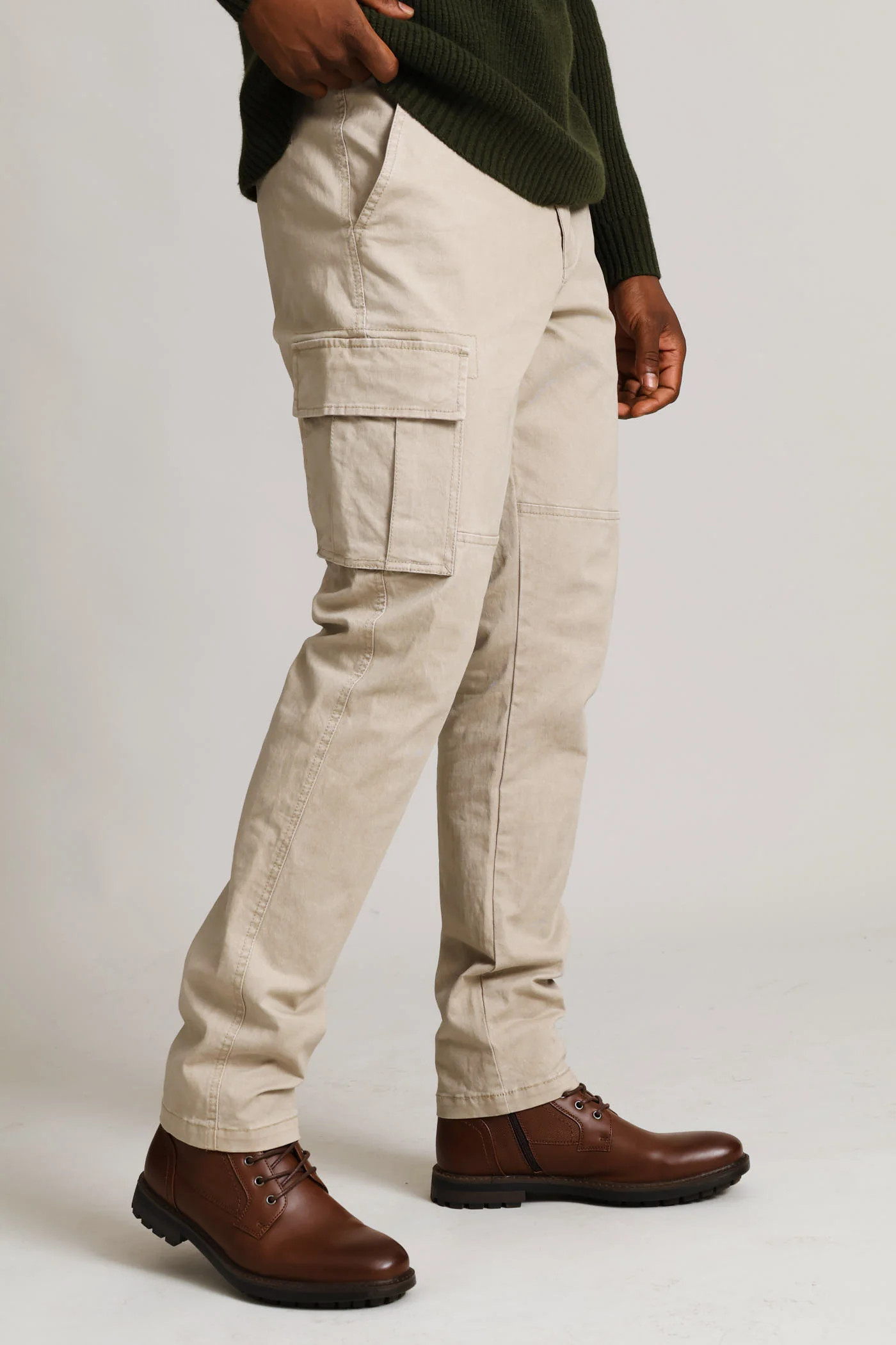 Cargo Pocket Pant - Stone - Image 4