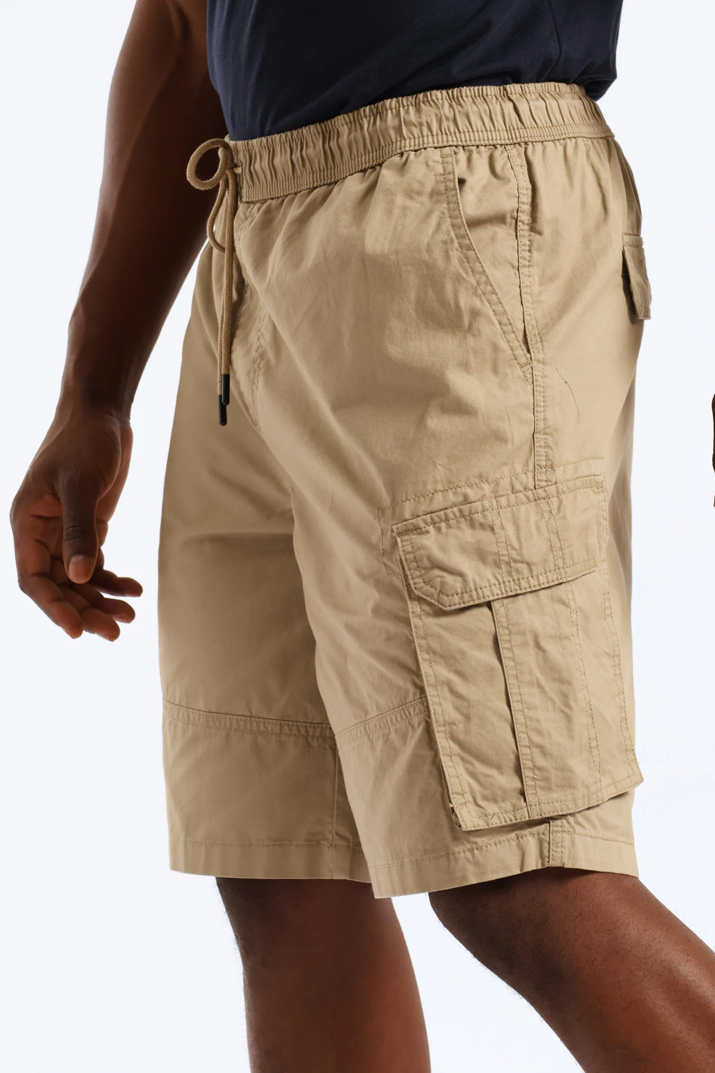 Cargo Pull On Short - Taupe - Image 4