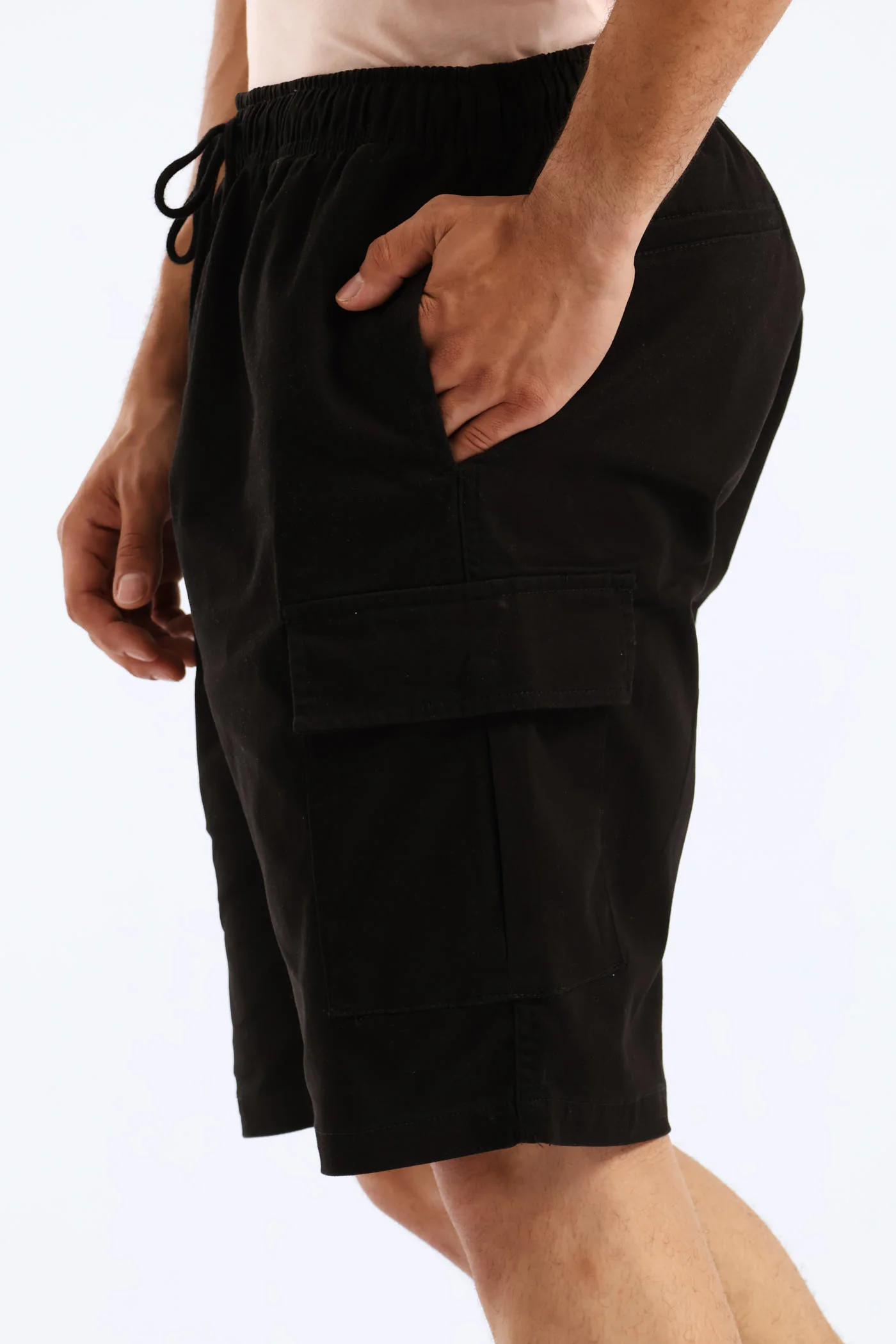 Cargo Shorts - Black - Image 2