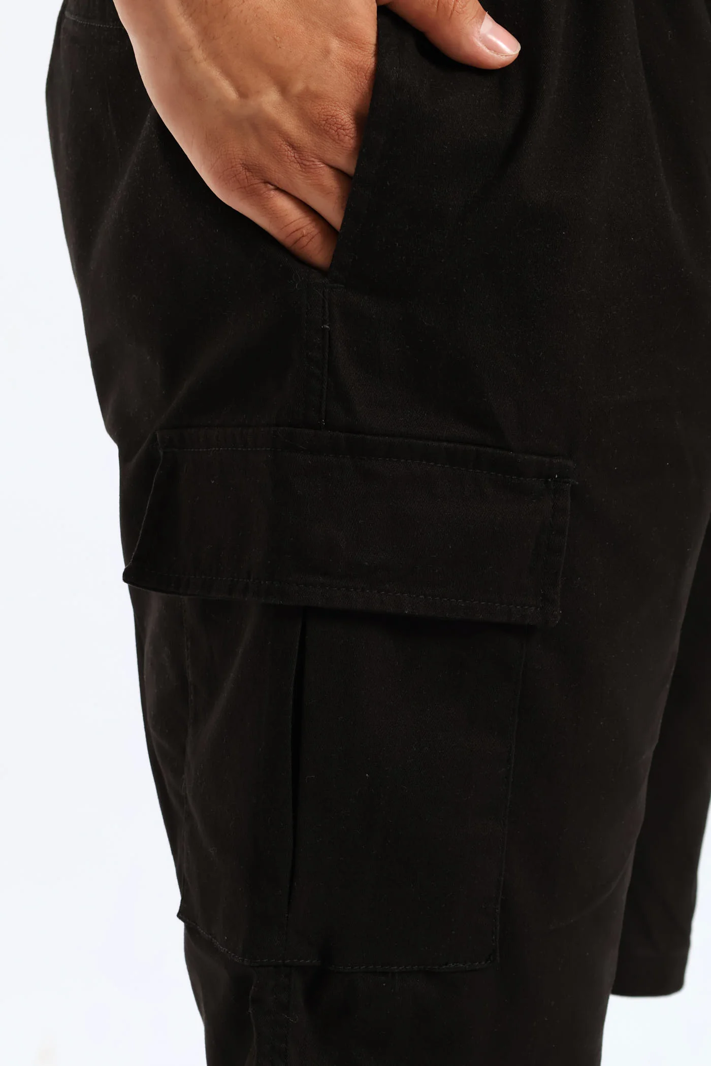 Cargo Shorts - Black - Image 5