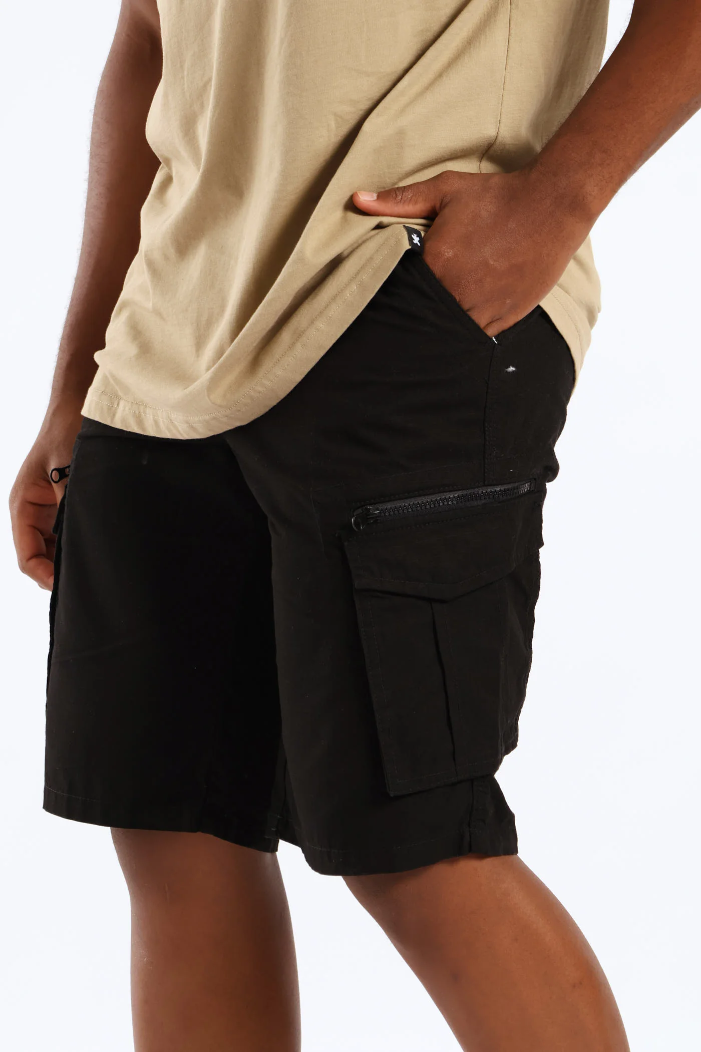 Cargo Shorts - Black - Image 2