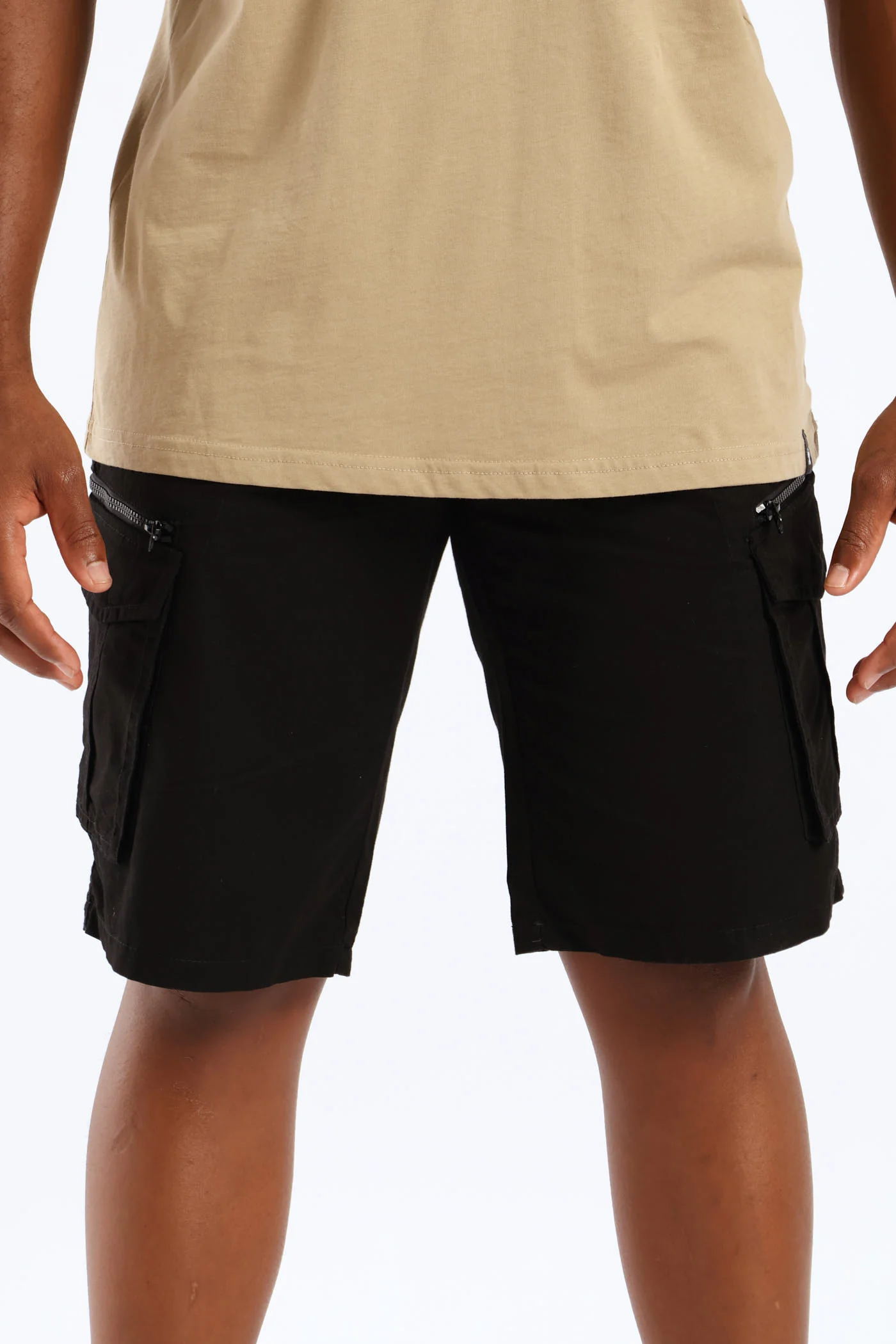 Cargo Shorts - Black - Image 4