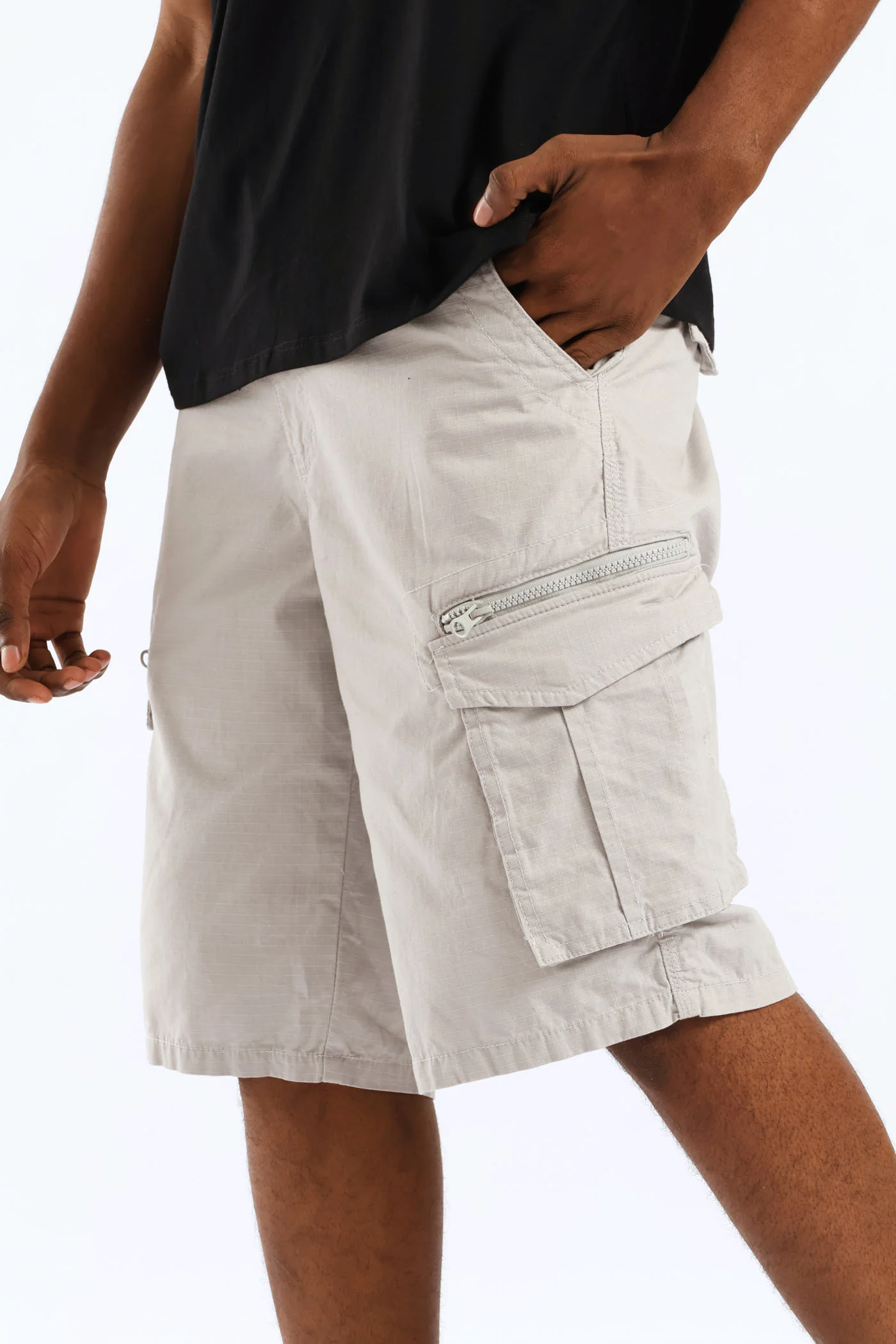 Cargo Shorts - Grey - Image 2