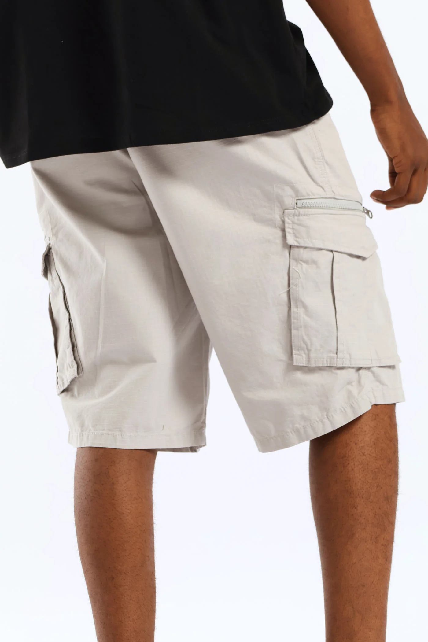 Cargo Shorts - Grey - Image 3