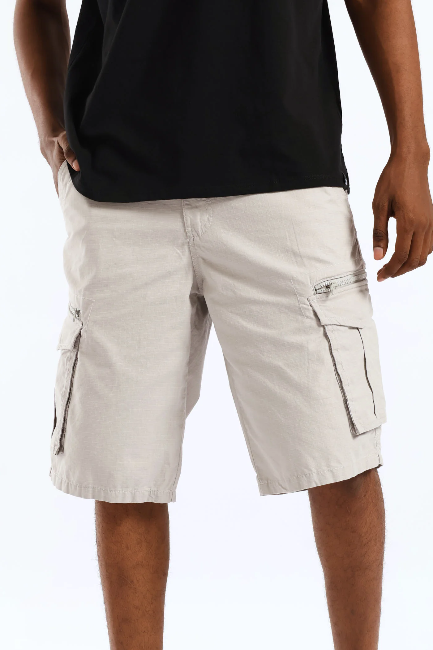 Cargo Shorts - Grey - Image 4