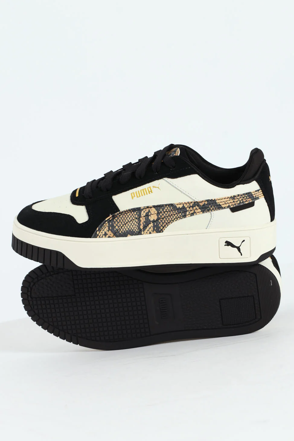 Carina Street Snake Chic Sneaker - White/Black - Image 2