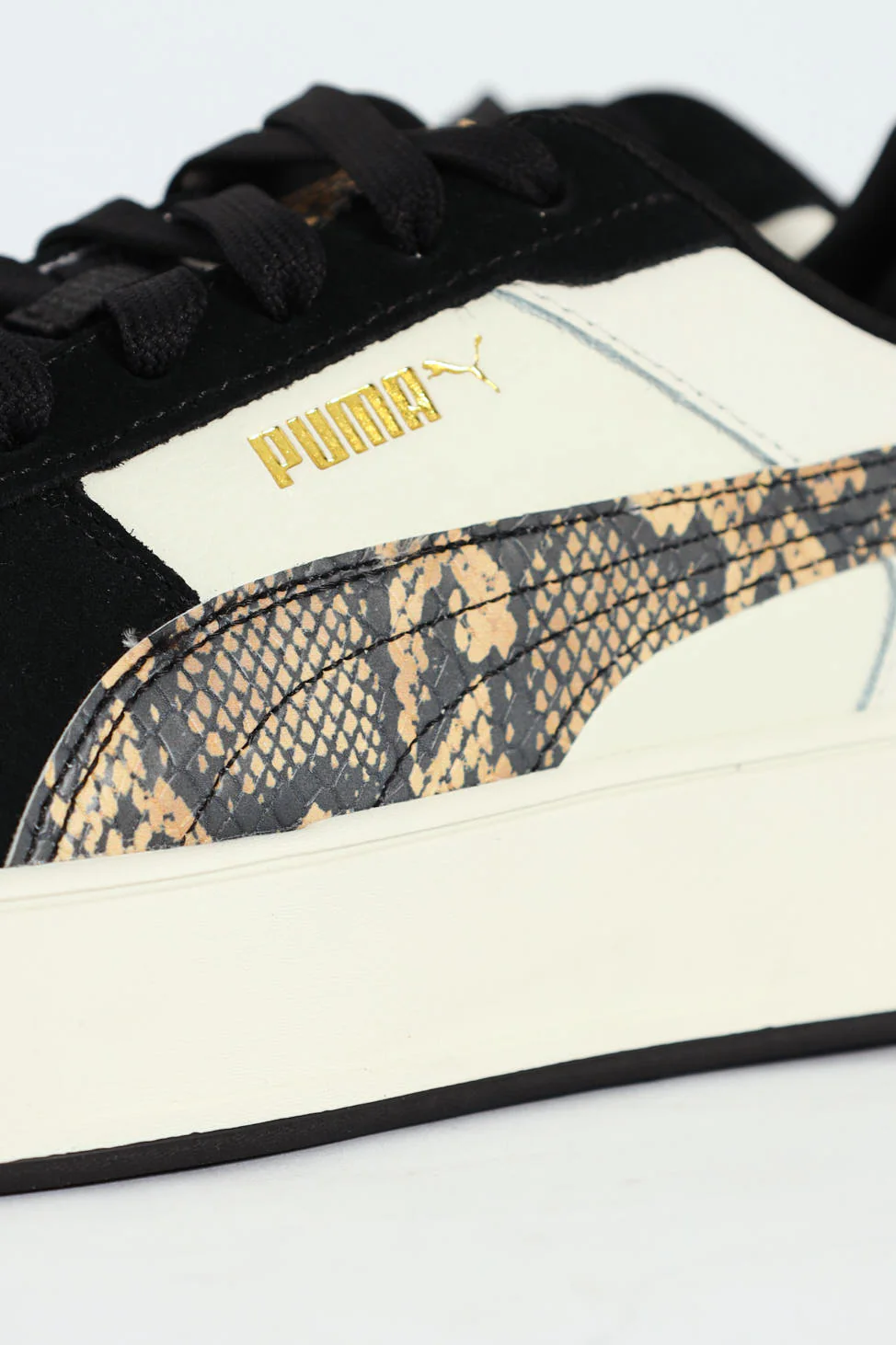 Carina Street Snake Chic Sneaker - White/Black - Image 6