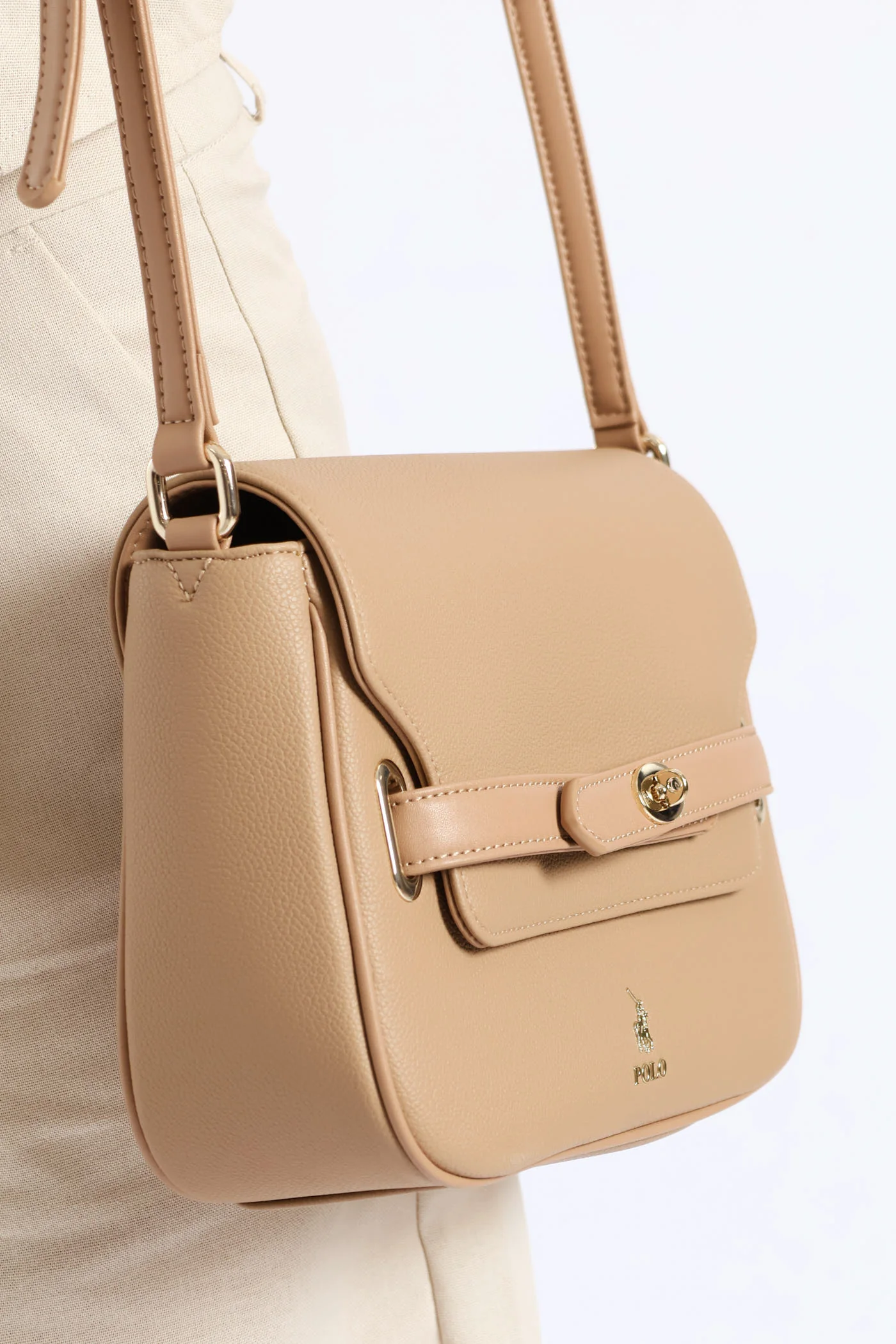 Carlton Flapover Slingbag - Hazelnut - Image 3