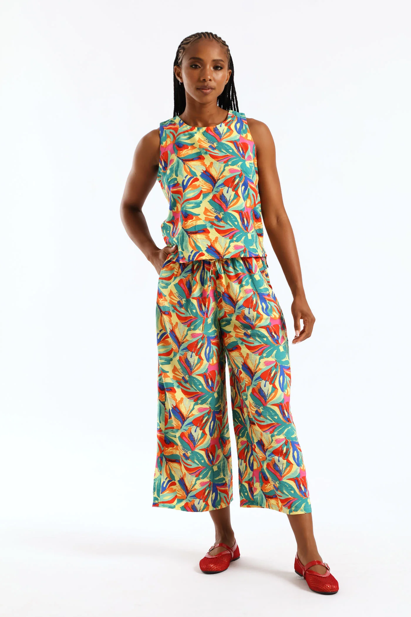 Carnival Print Shell Tank - Multi - Image 2