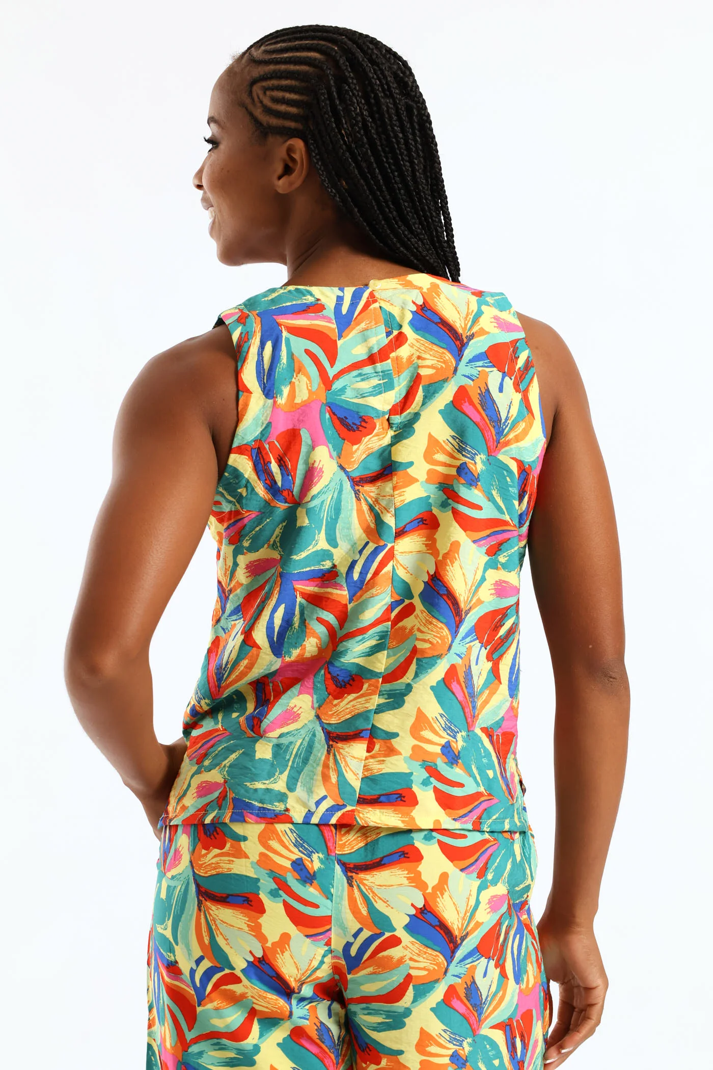Carnival Print Shell Tank - Multi - Image 4