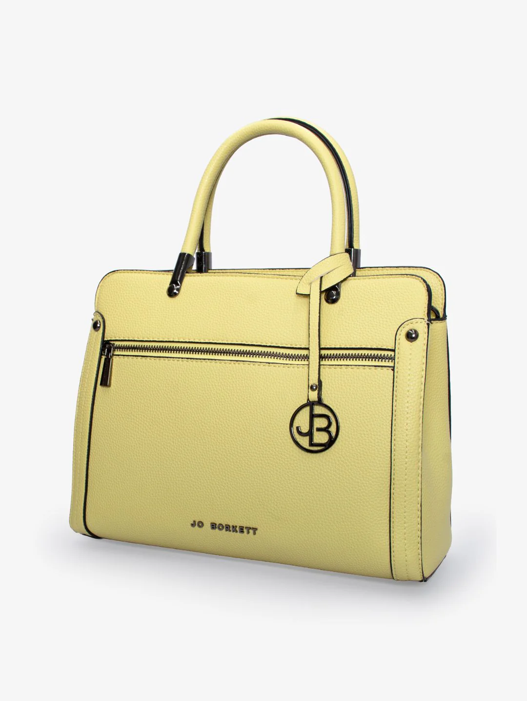 Carolyn Front Zip Tote Bag - Butter Yellow - Image 3