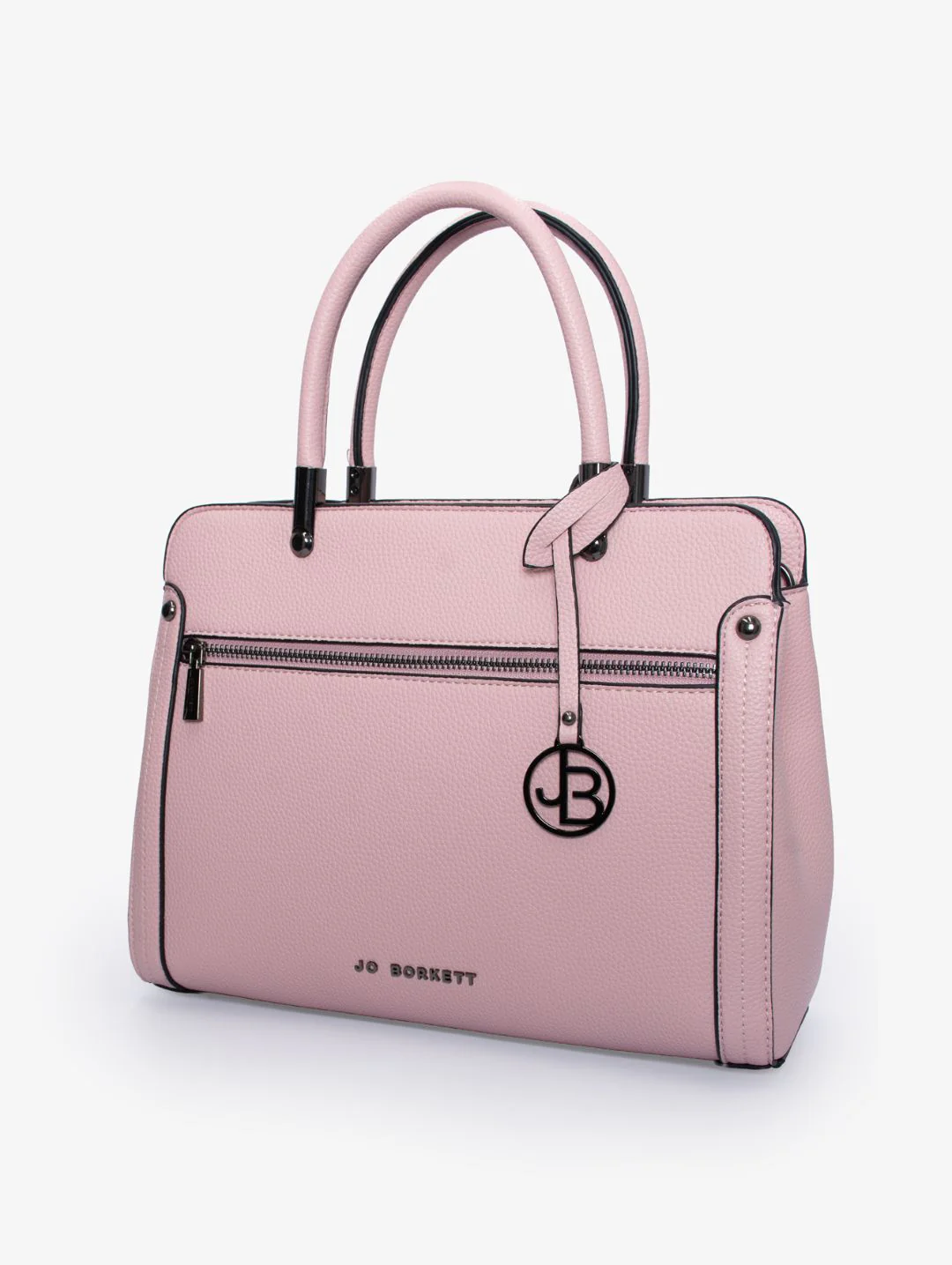 Carolyn Front Zip Tote Bag - Light Pink - Image 3