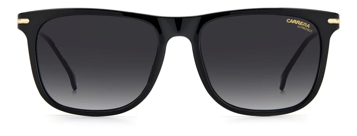 276/S Rimmed Rectangle Sunglasses - Black - Image 3