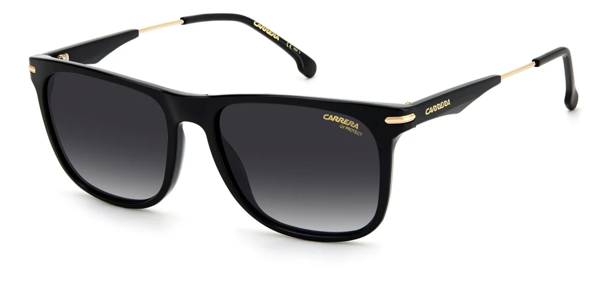 276/S Rimmed Rectangle Sunglasses - Black - Image 5