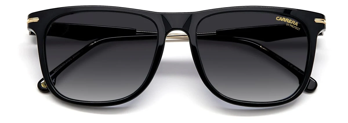 276/S Rimmed Rectangle Sunglasses - Black - Image 7