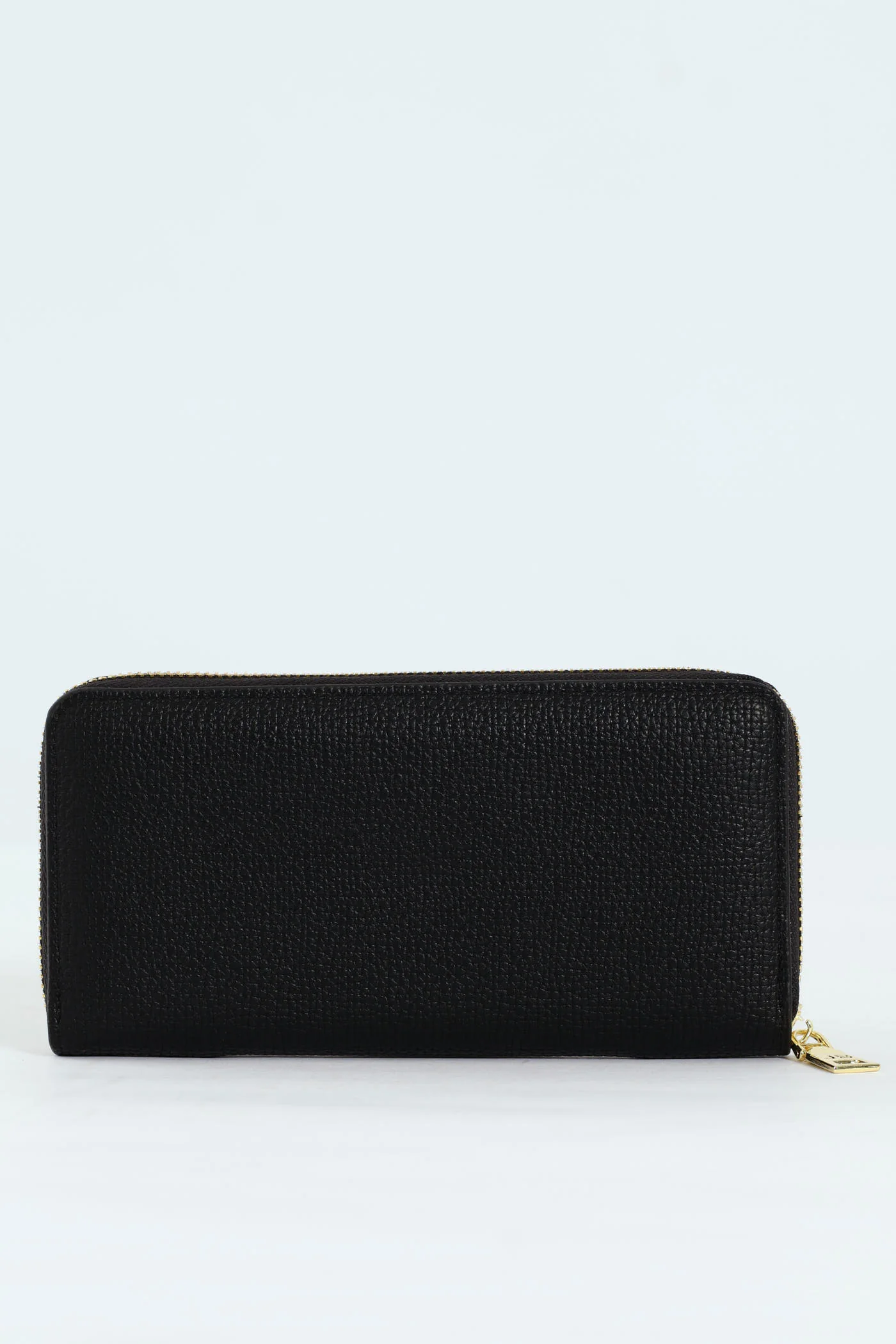 Carrie Pebble Raised Logo Ziparound Purse - Black - Image 3